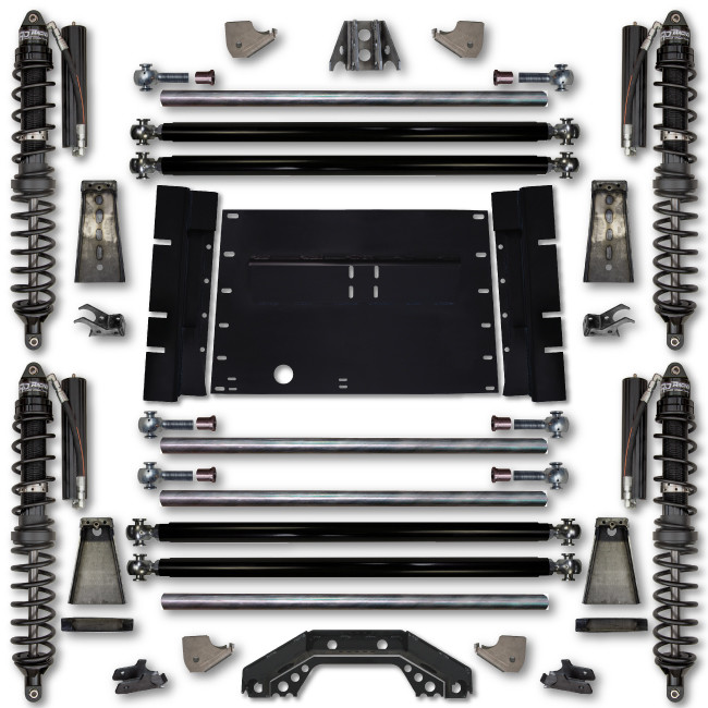 Rock Krawler | 87-95 Wrangler TJ 4.5 Inch Rear | Coilover Upgrade Remote Reservoir (2.625 Inch Shocks - 14 Inch Travel)