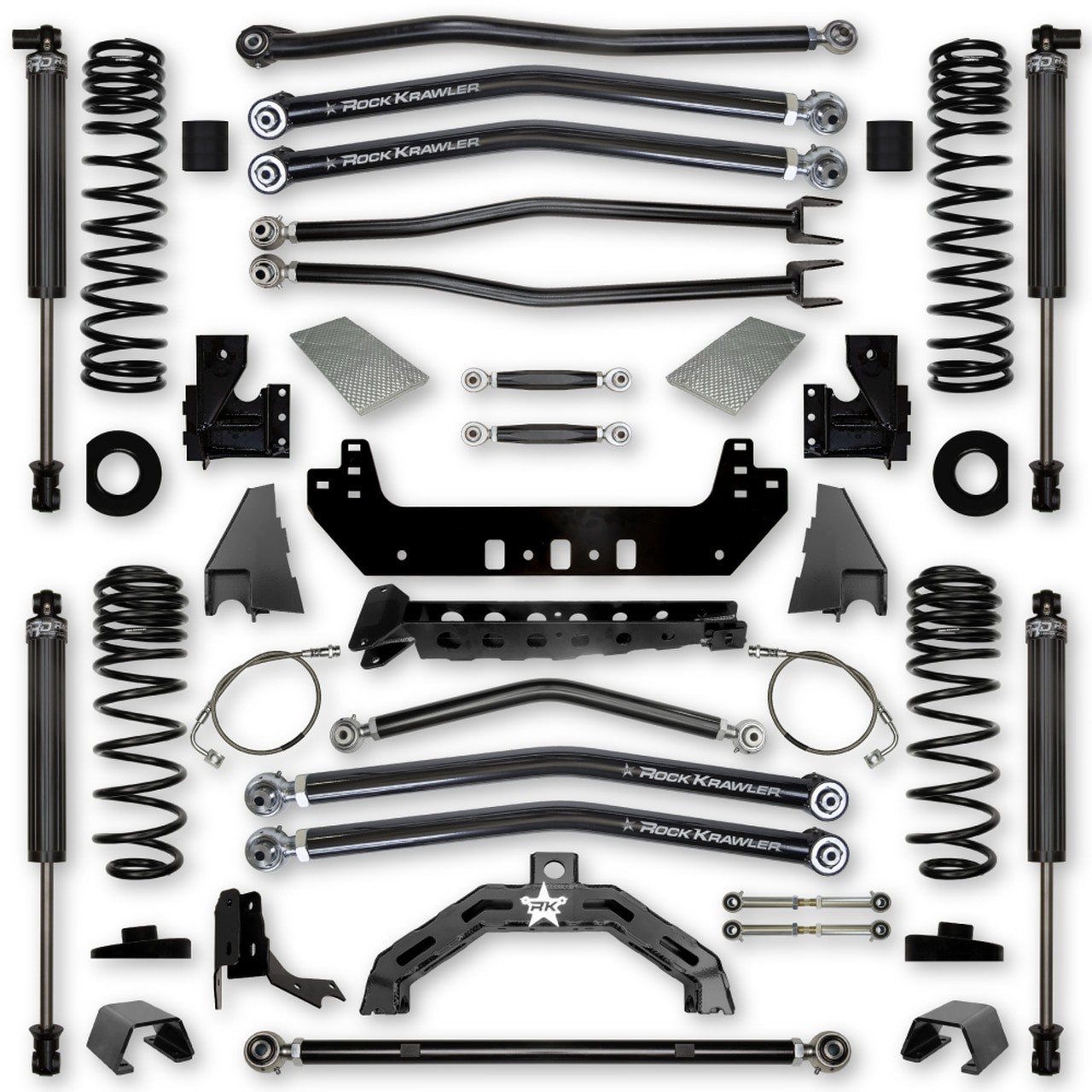 Rock Krawler | 20-22 Jeep Gladiator Lift Kit 4.5 | Inch Adventure-X Coil Over Long Arm System