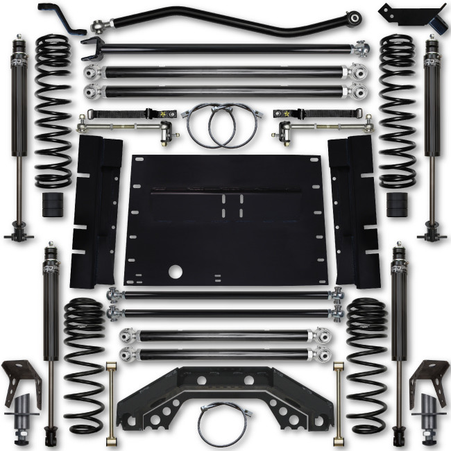 Rock Krawler | 04-06 Wrangler Unlimited LJ 3.5 Inch | X Factor 5 Inch Stretch Stg 1 Long Arm Lift Kit w/ 2.25 RRD Shocks