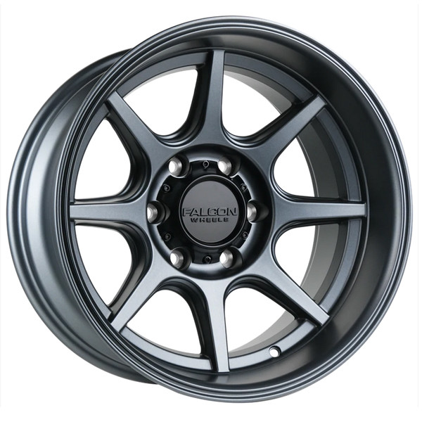 Falcon Offroad Wheels Seeker T8 Full Matte Gunmetal 17x9 -12mm Offset 6x139.7 (6x5.5)