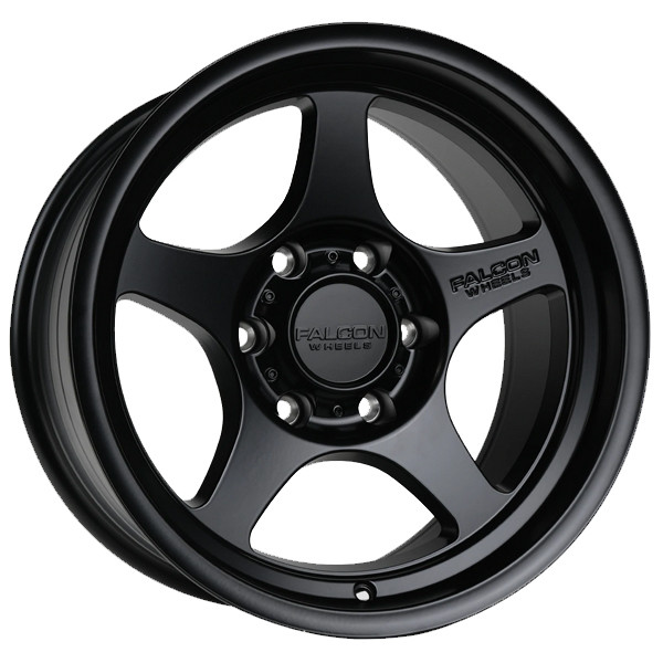 Falcon Offroad Wheels T2 Full Matte Black 17x9 -12mm Offset 6x139.7 (6x5.5)