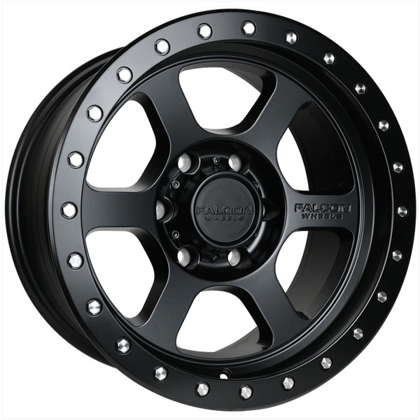 Falcon Offroad Wheels T1 Full Matte Black 17x9 0mm Offset 6x139.7 (6x5.5)