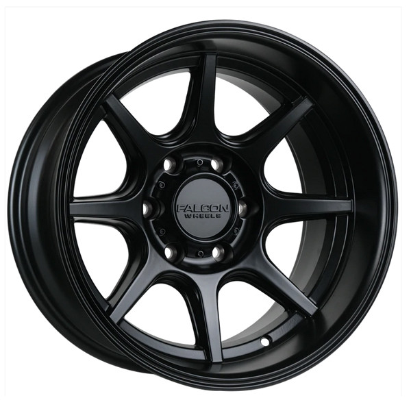 Falcon Offroad Wheels Seeker T8 Full Matte Black 17x9 -38mm Offset 6x139.7 (6x5.5)