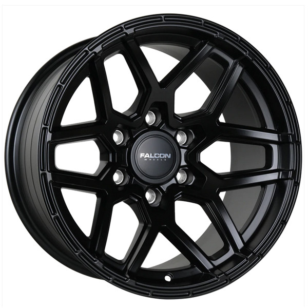 Falcon Offroad Wheels Atlas T9 Full Matte Black 17x9 -38mm Offset 6x139.7 (6x5.5)