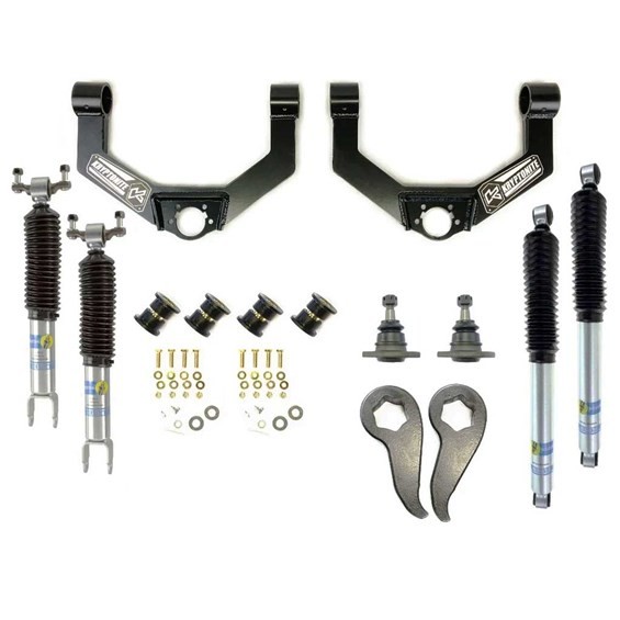 Kryptonite | 20-22 GMC 2500HD/3500HD 2in Stage 3 Leveling | Kit With Bilstein Shocks