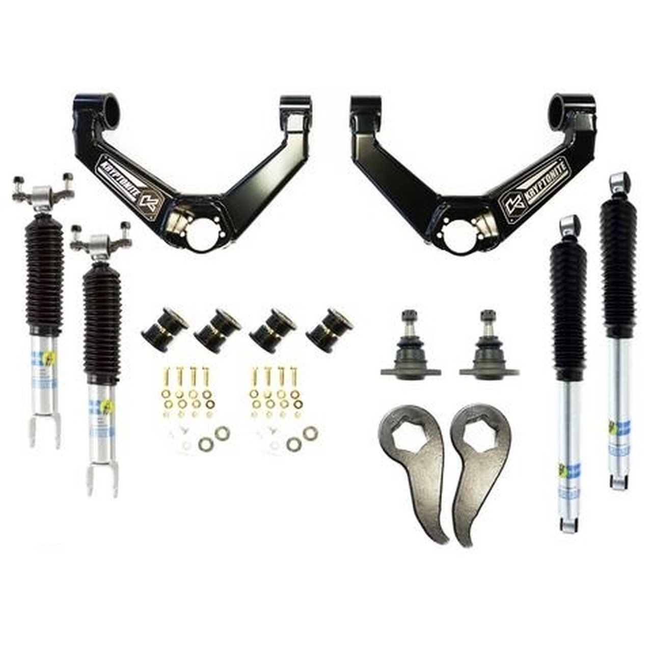 Kryptonite | 11-19 GMC 2500HD/3500HD 2in Stage 3 Leveling | Kit With Bilstein Shocks