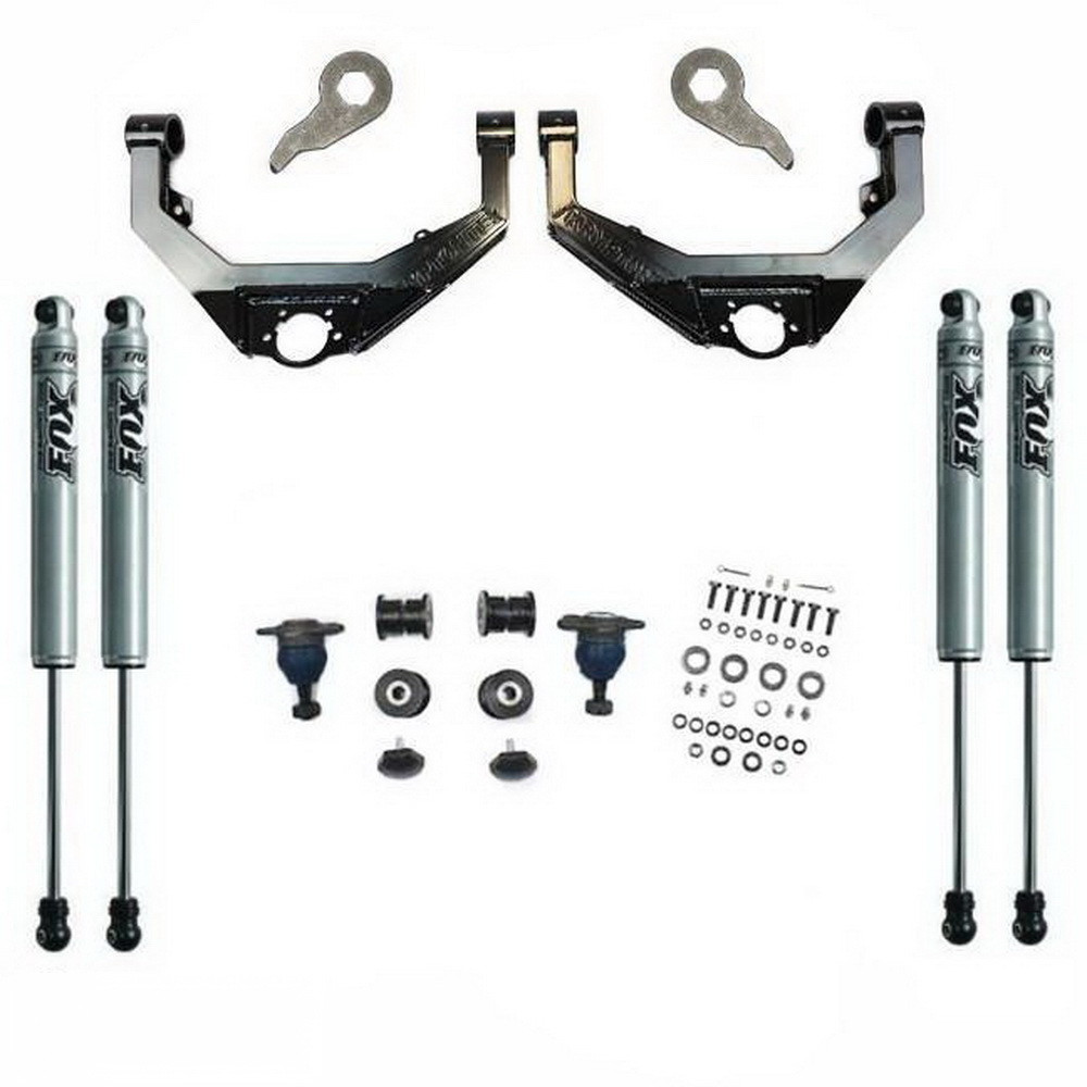 Kryptonite | 01-10 Chevy/GMC/Hummer/1500HD/2500HD/3500HD/H2 2in Stage 3 Leveling Kit | With Fox Shocks