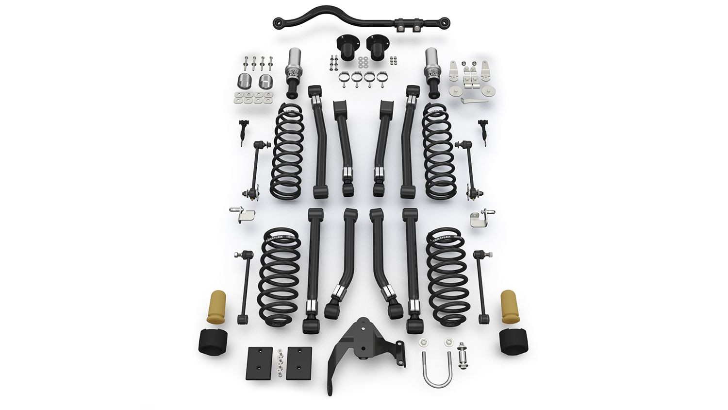 TeraFlex | 07-18 Wrangler JK 4dr: 3in Alpine RT3 | Short Arm Suspension System No Shocks