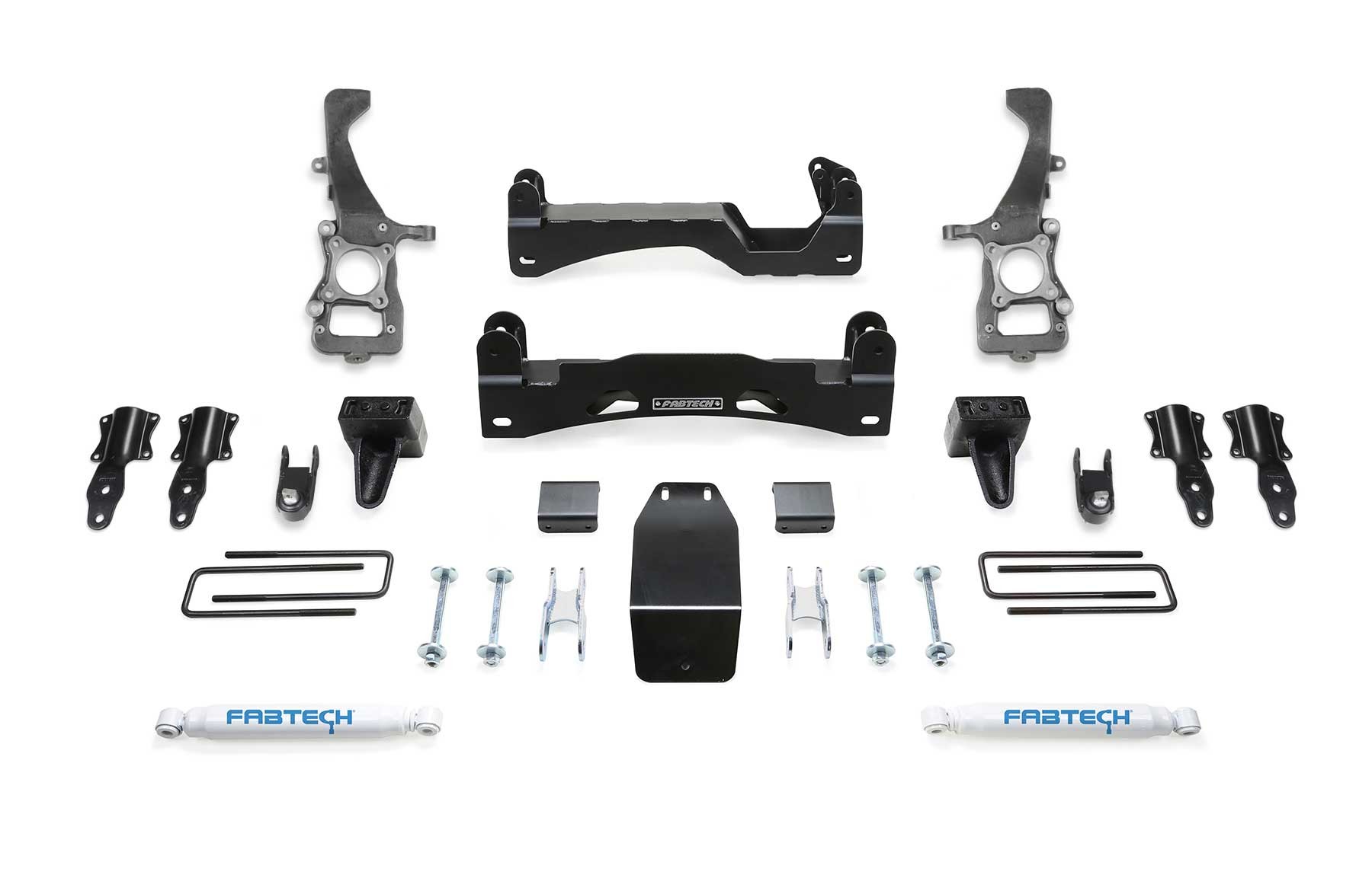 Fabtech | 21 Ford F150 4WD 6in Basic | System w/Stock Coilover Spacers & Rear Perf. Shocks