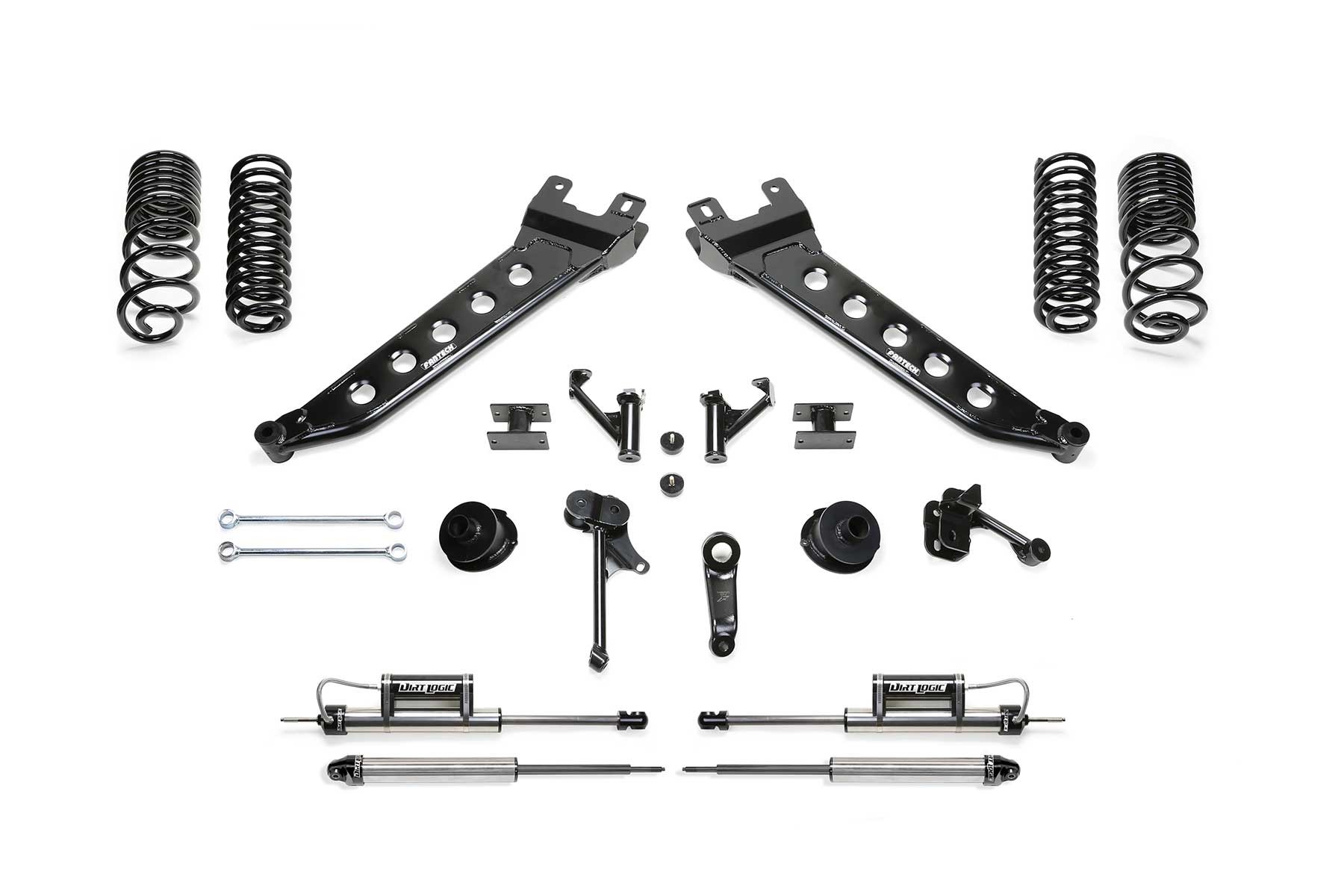 Fabtech | 14-18 Ram 2500 4WD 5in Radius | Arm System w/Coil Springs & DL Shocks
