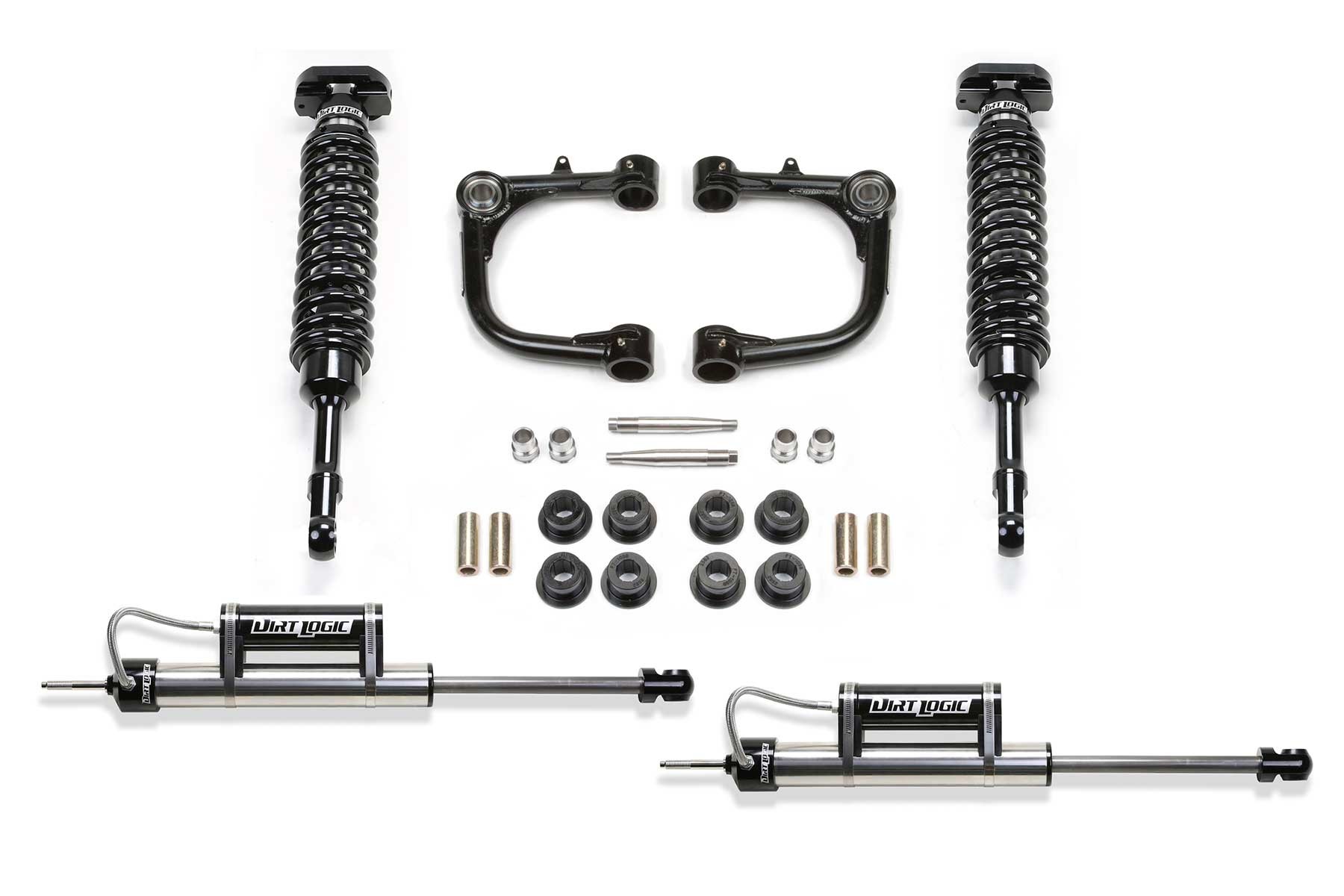 Fabtech | 15-21 Toyota Tacoma 2WD/4WD 3in UCA | System w/DL 2.5 Coilover & Rear DL Resi Shocks