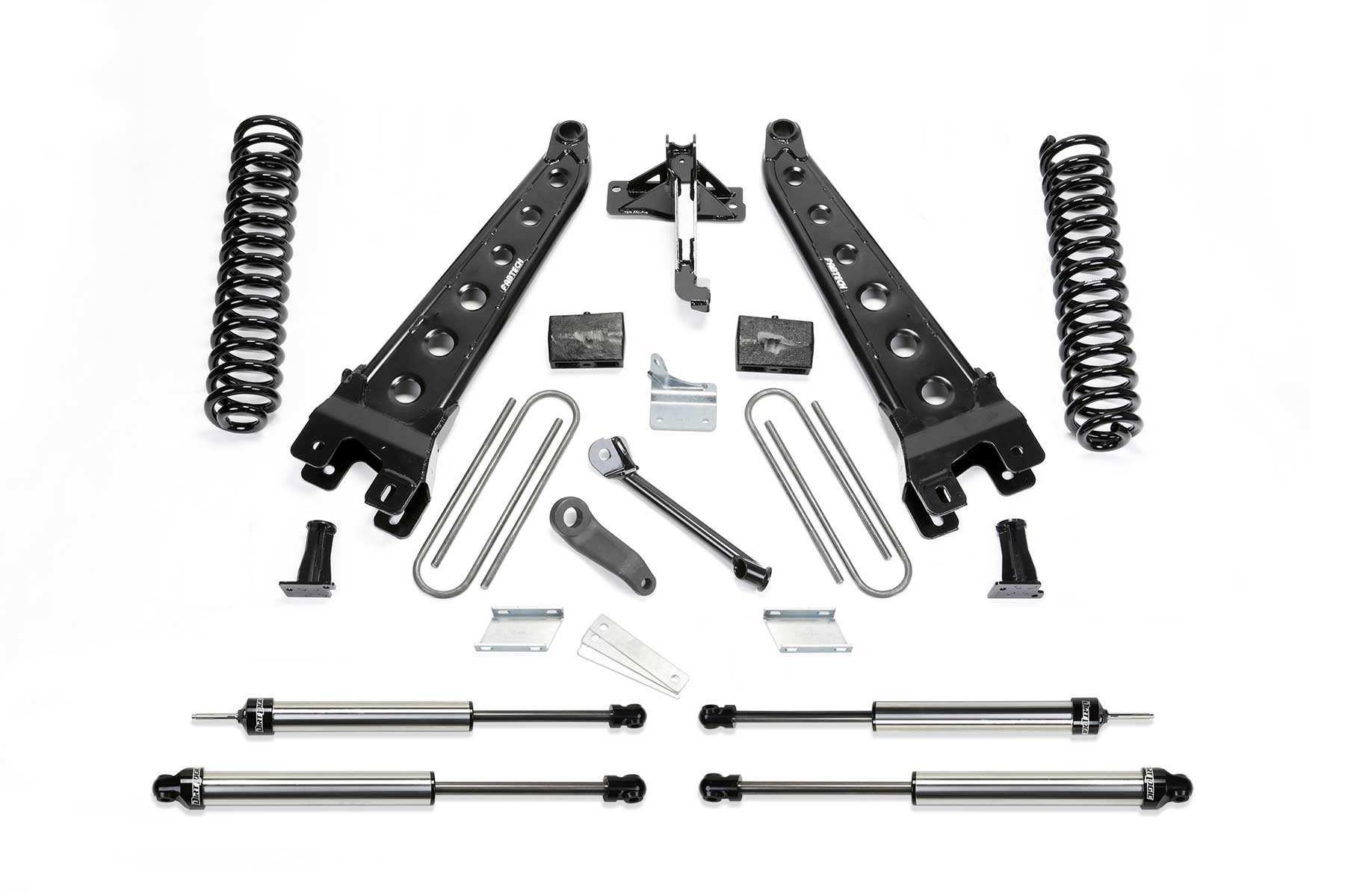 Fabtech | 11-13 Ford F450/550 4WD 10 Lug | 6in Radius Arm System w/DL Shocks