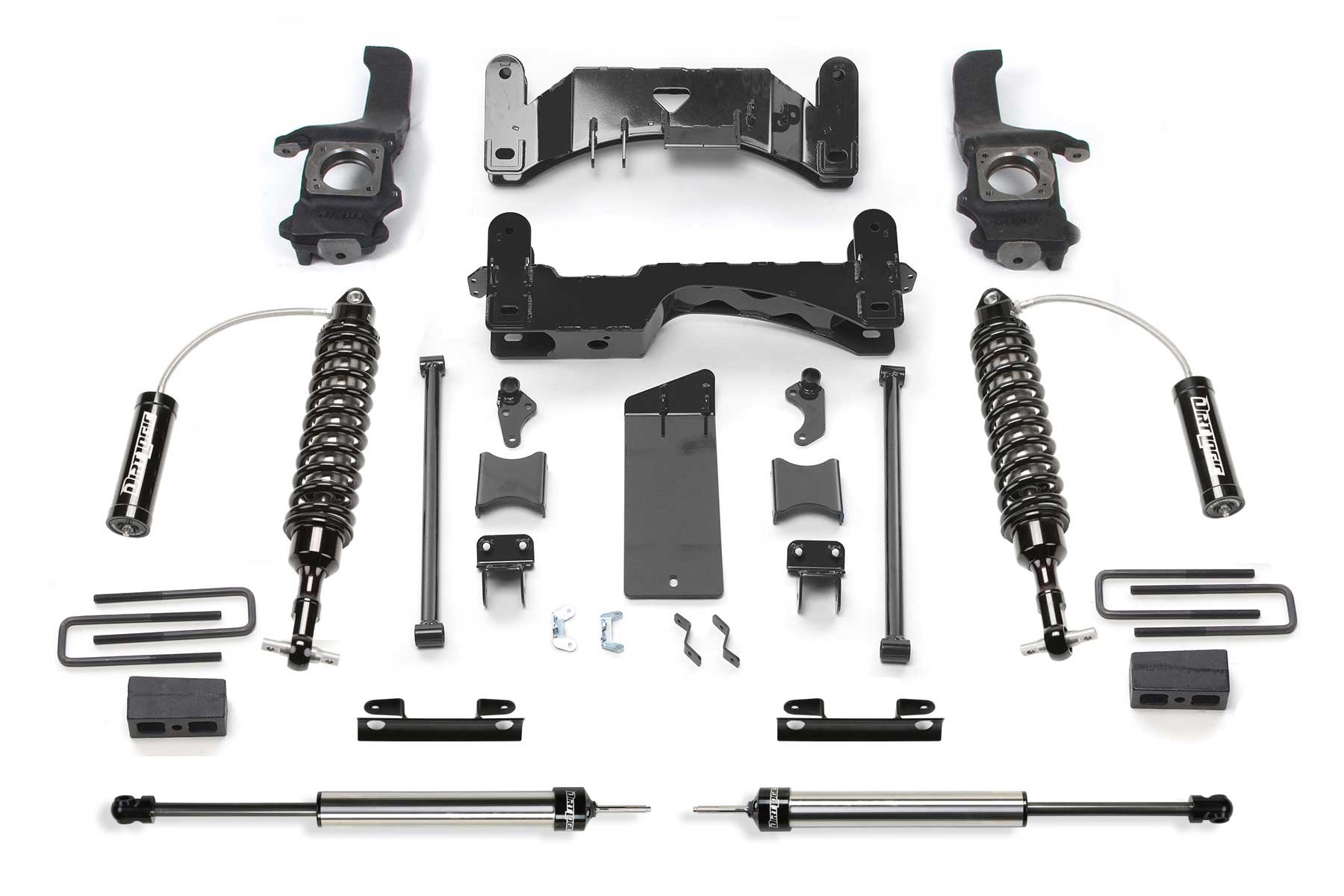 Fabtech | 07-15 Toyota Tundra 2WD/4WD 6in Perf. | System w/DL 2.5 Resi Coilovers & Rear DL Shocks
