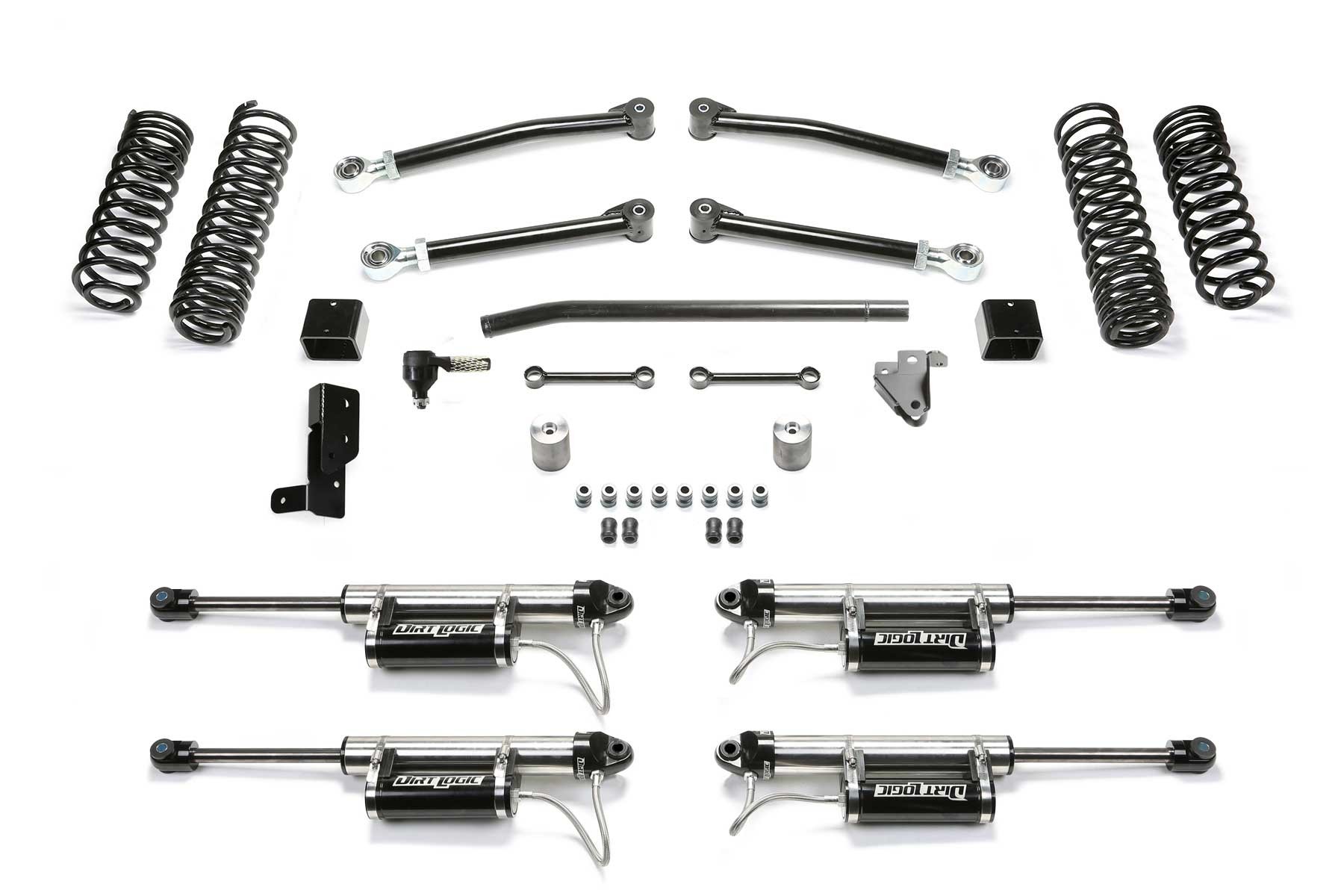Fabtech | 18-21 Jeep JL 4WD 4-Door 3in | Trail System w/DL 2.25 Resi Shocks