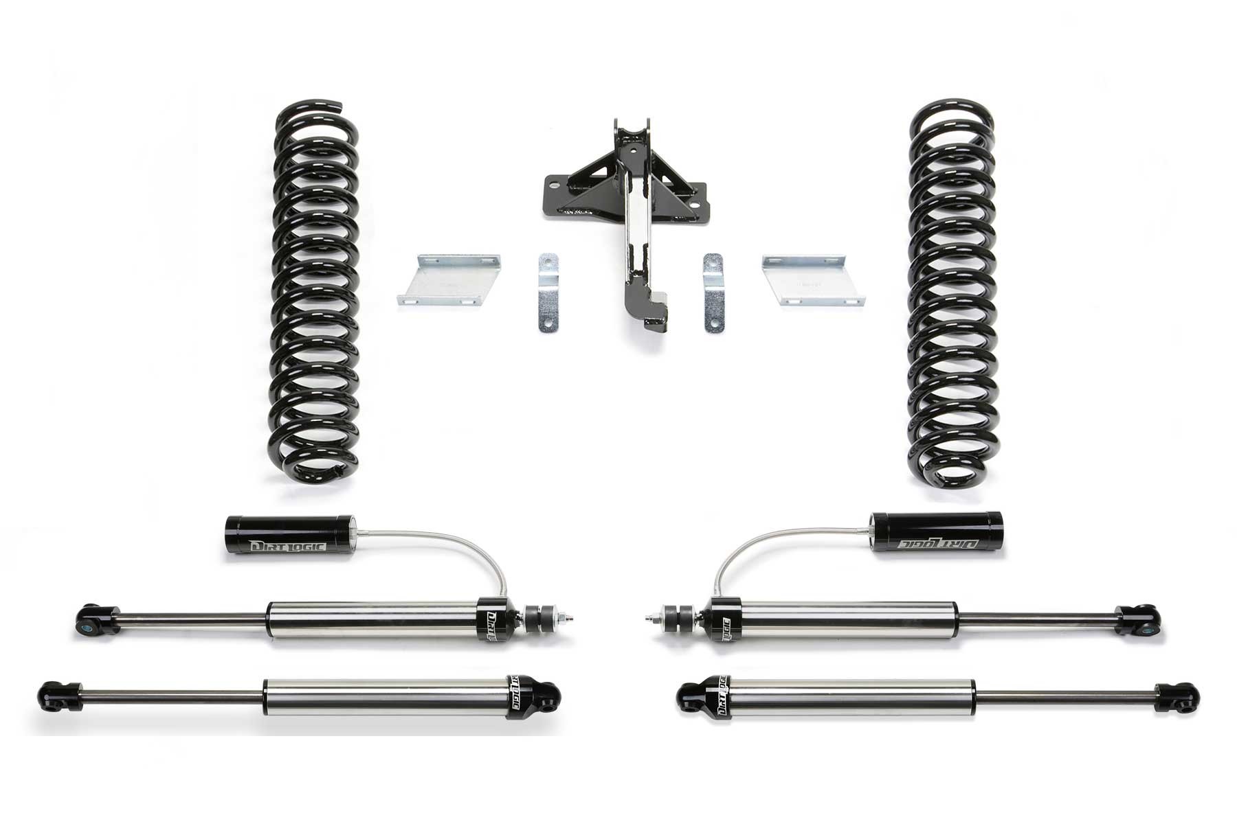 Fabtech | 17-20 Ford F250/350 4WD Diesel 2.5in | Budget System w/DL 2.25 Resi Shocks & DL 2.25 N/R Shock