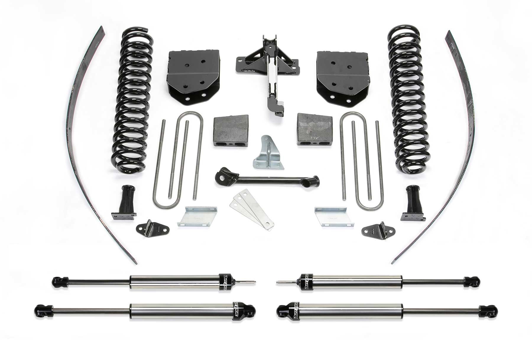 Fabtech | 08-16 Ford F250 4WD w/o Overload | 8in Basic System w/DL Shocks