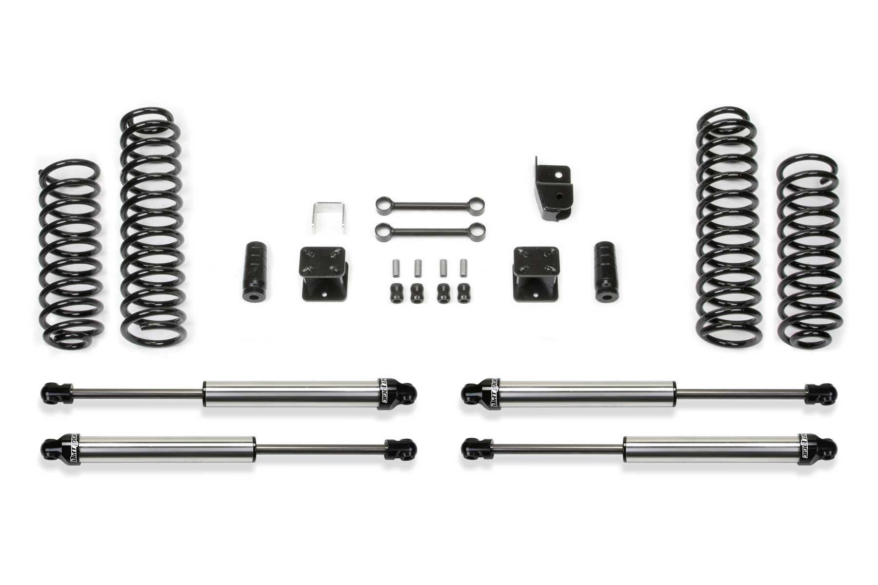 Fabtech | 07-18 Jeep JK 4WD 4-Door 3in | Sport System w/DL Shocks
