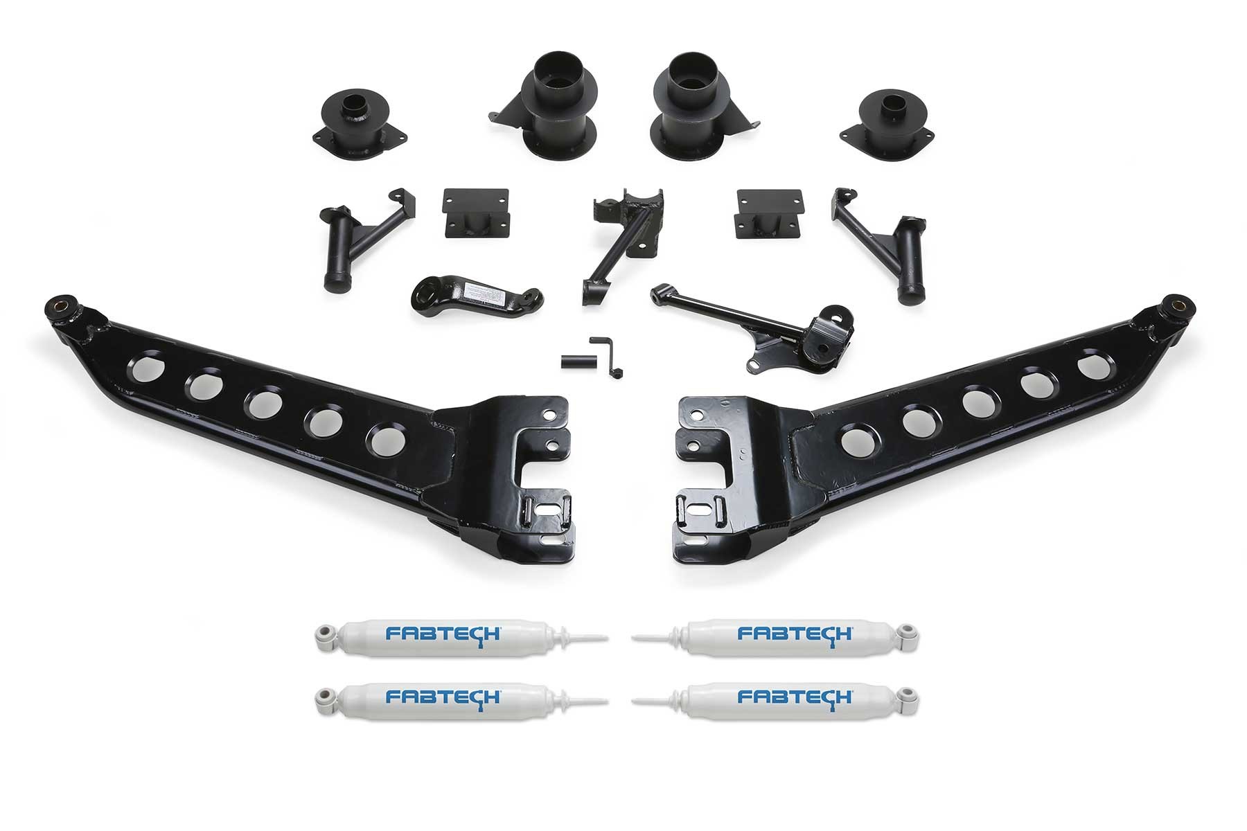 Fabtech | 14-18 Ram 2500 4WD 5in Radius | Arm System w/Coil Spacers & Perf. Shocks