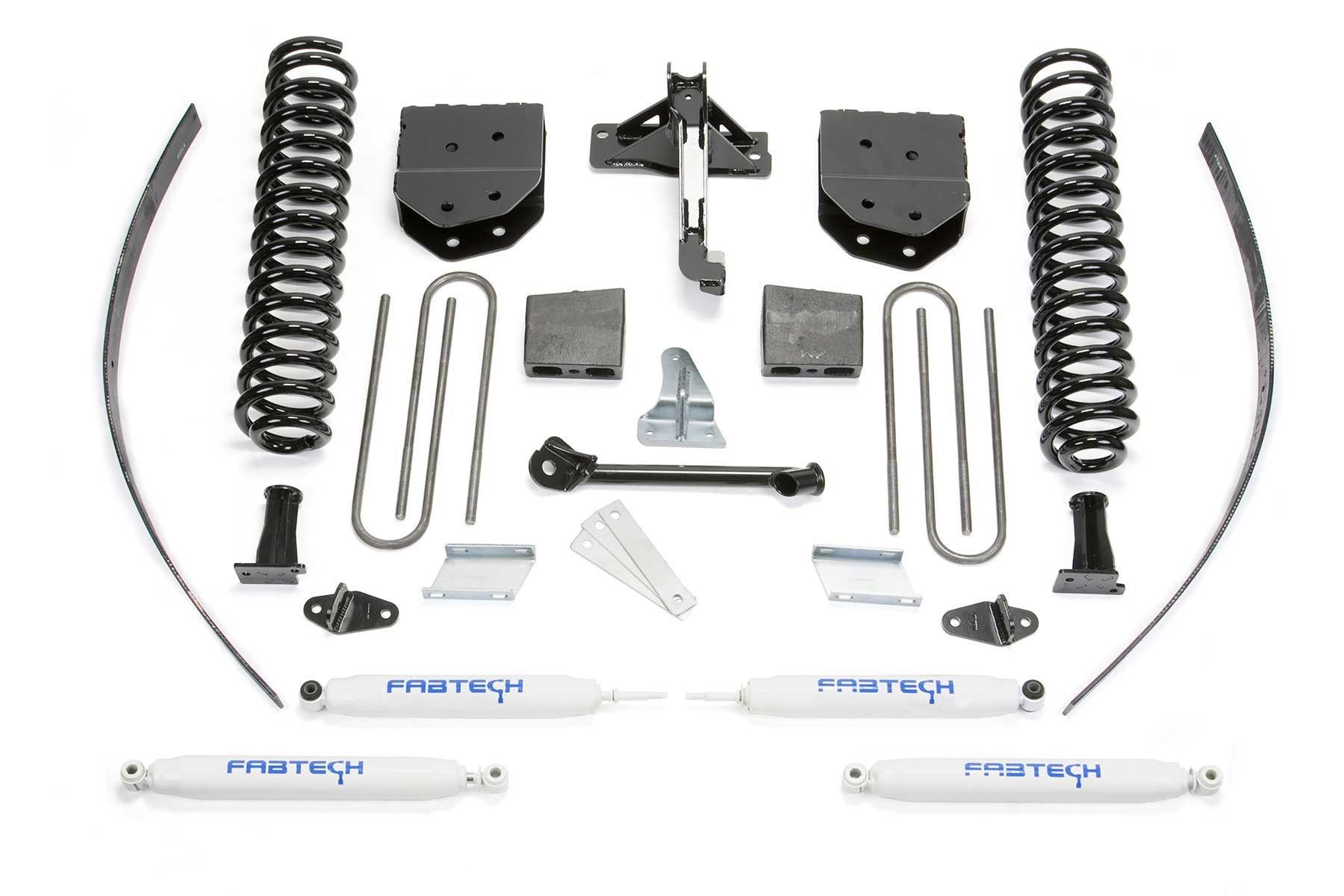 Fabtech | 08-16 Ford F250 4WD w/o Overload | 8in Basic System w/Perf. Shocks