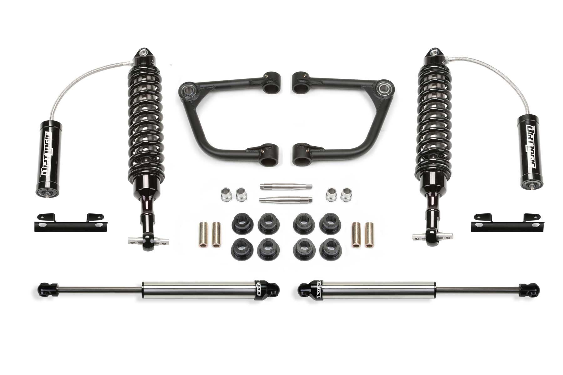 Fabtech | 07-15 Toyota Tundra 2WD/4WD 2in Uniball | UCA System w/DL 2.5 Resi Coilovers & Rear DL Shocks