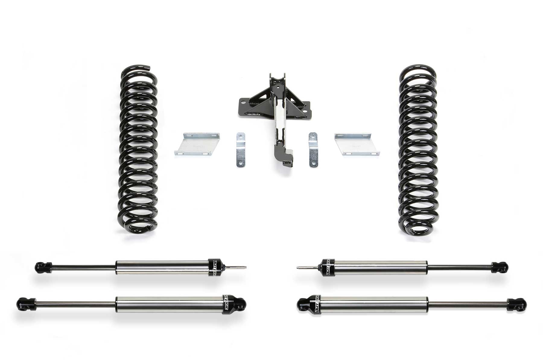 Fabtech | 17-20 Ford F250/350 4WD Diesel 2.5in | Budget System w/DL 2.25 N/R Shocks