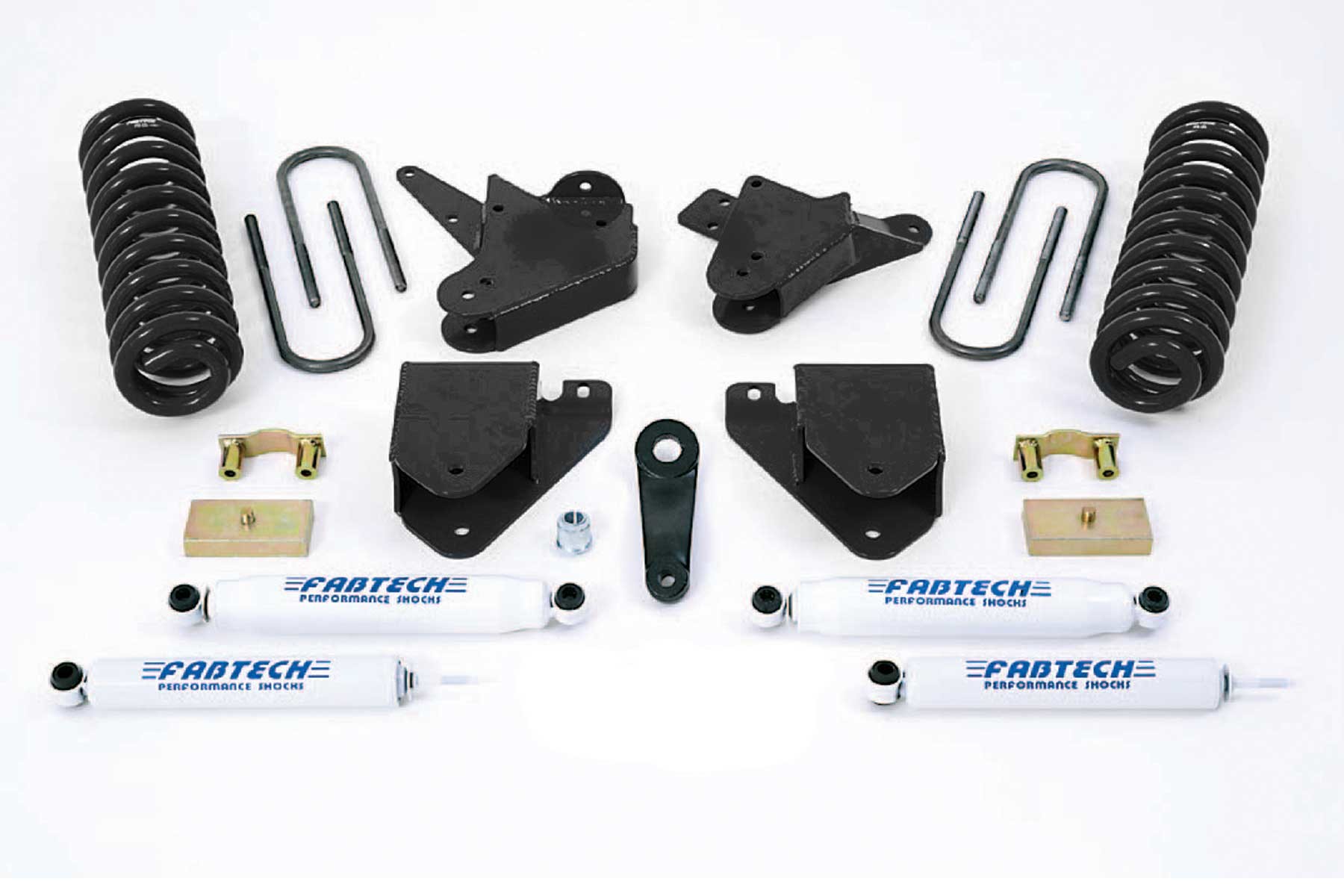 Fabtech | 99-00 Ford F250/350 2WD Gas/6.0L Diesel | 6in Basic System w/Perf. Shocks