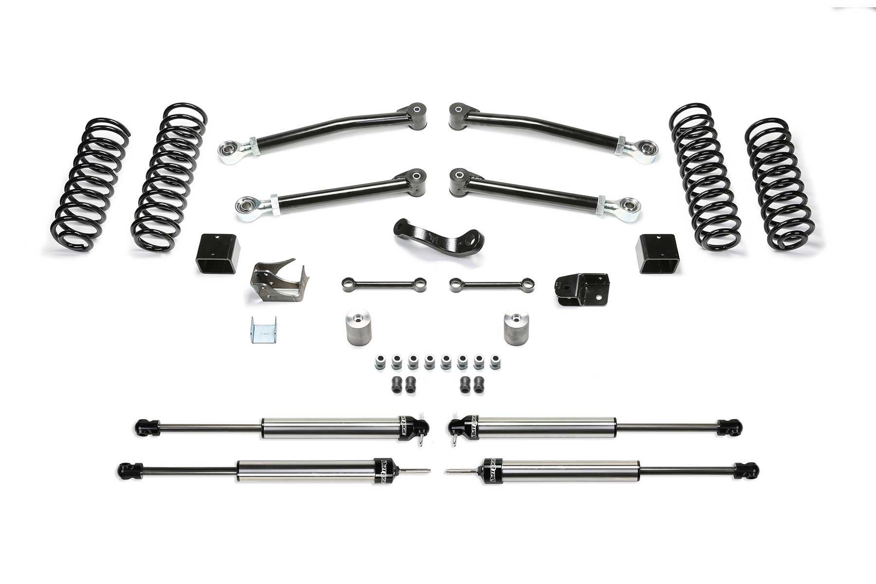 Fabtech | 07-18 Jeep JK 4WD 2-Door 3in | Trail System w/DL Shocks