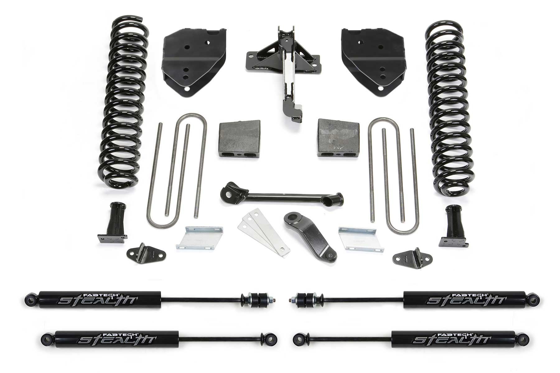 Fabtech | 17-21 Ford F250/350 4WD Gas 4in | Basic System w/Stealth Shocks