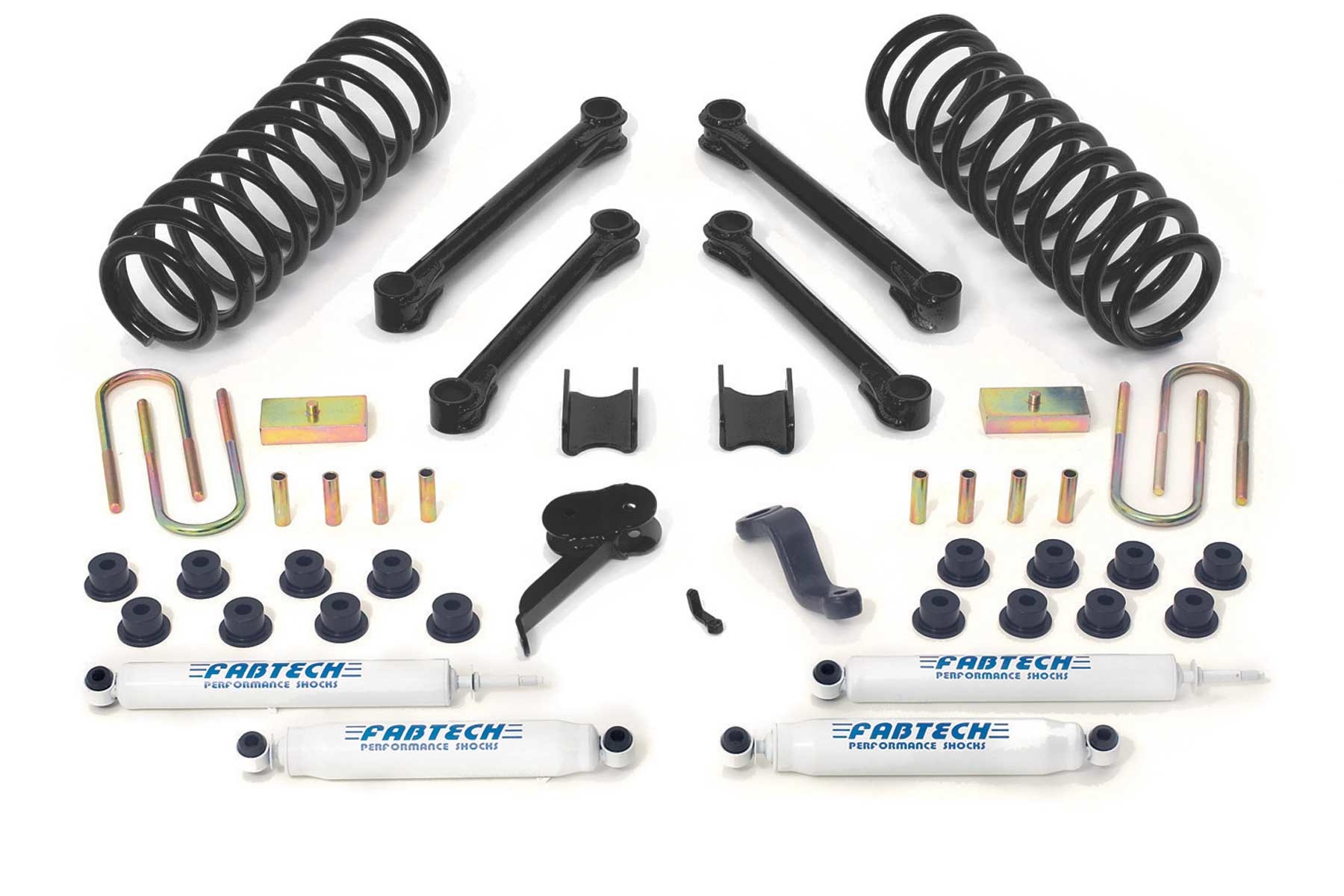 Fabtech | 09-13 Ram 2500/3500 4WD Diesel w/Auto | 4.5in Perf. System w/Perf. Shocks