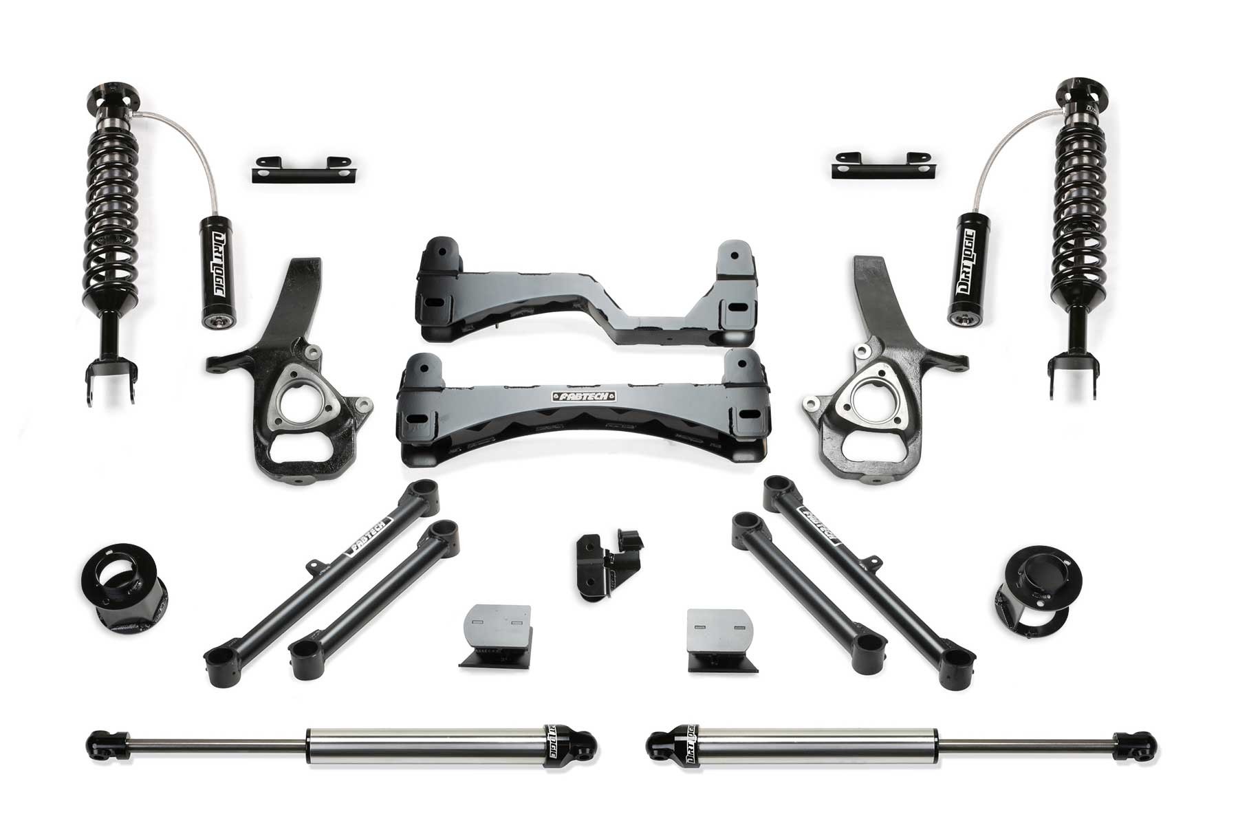 Fabtech | 19-21 Ram 1500 2WD 6in Perf. | System w/DL 2.5 Resi Coilovers & Rear DL Shocks