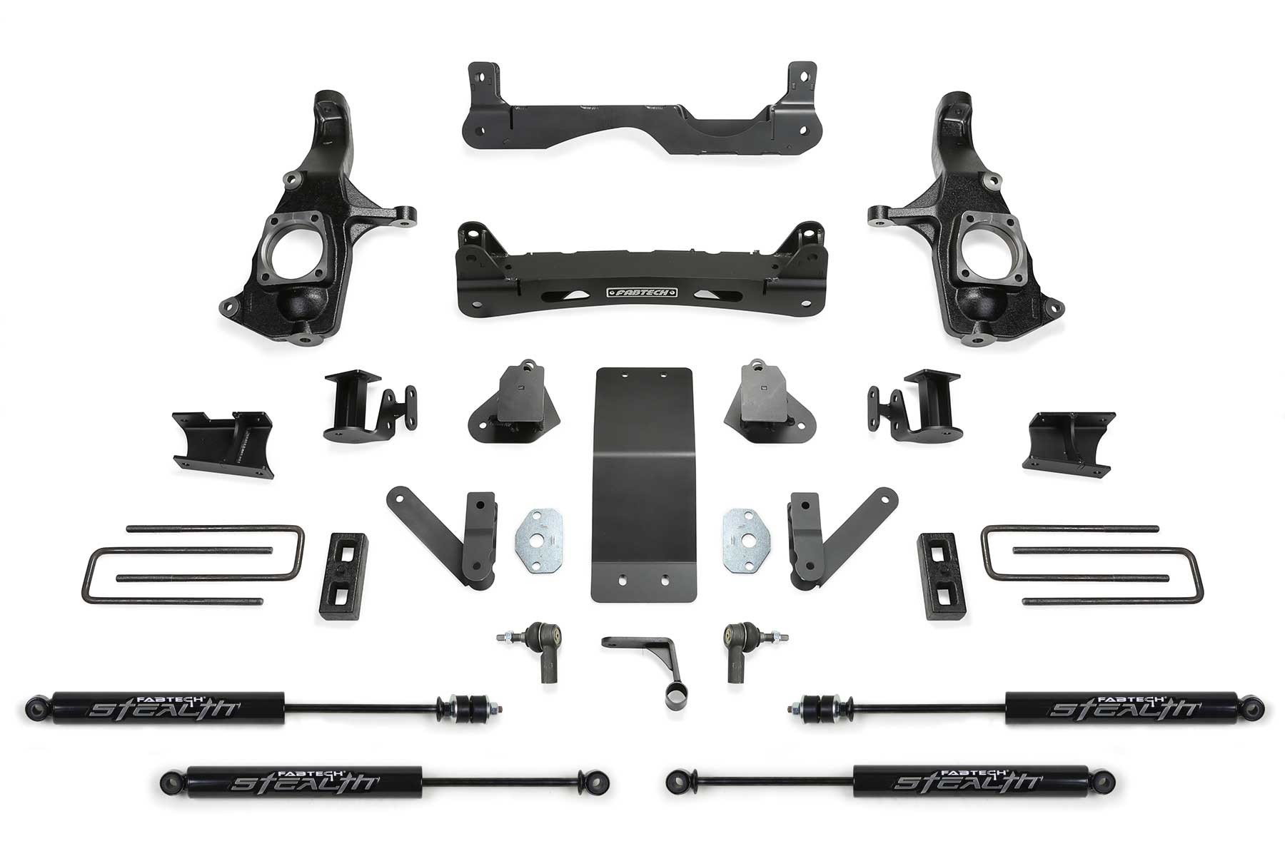 Fabtech | 11-19 Silverado 2500HD/Sierra 2500HD 2WD/4WD 4in | Basic System w/Rear Stealth Shocks