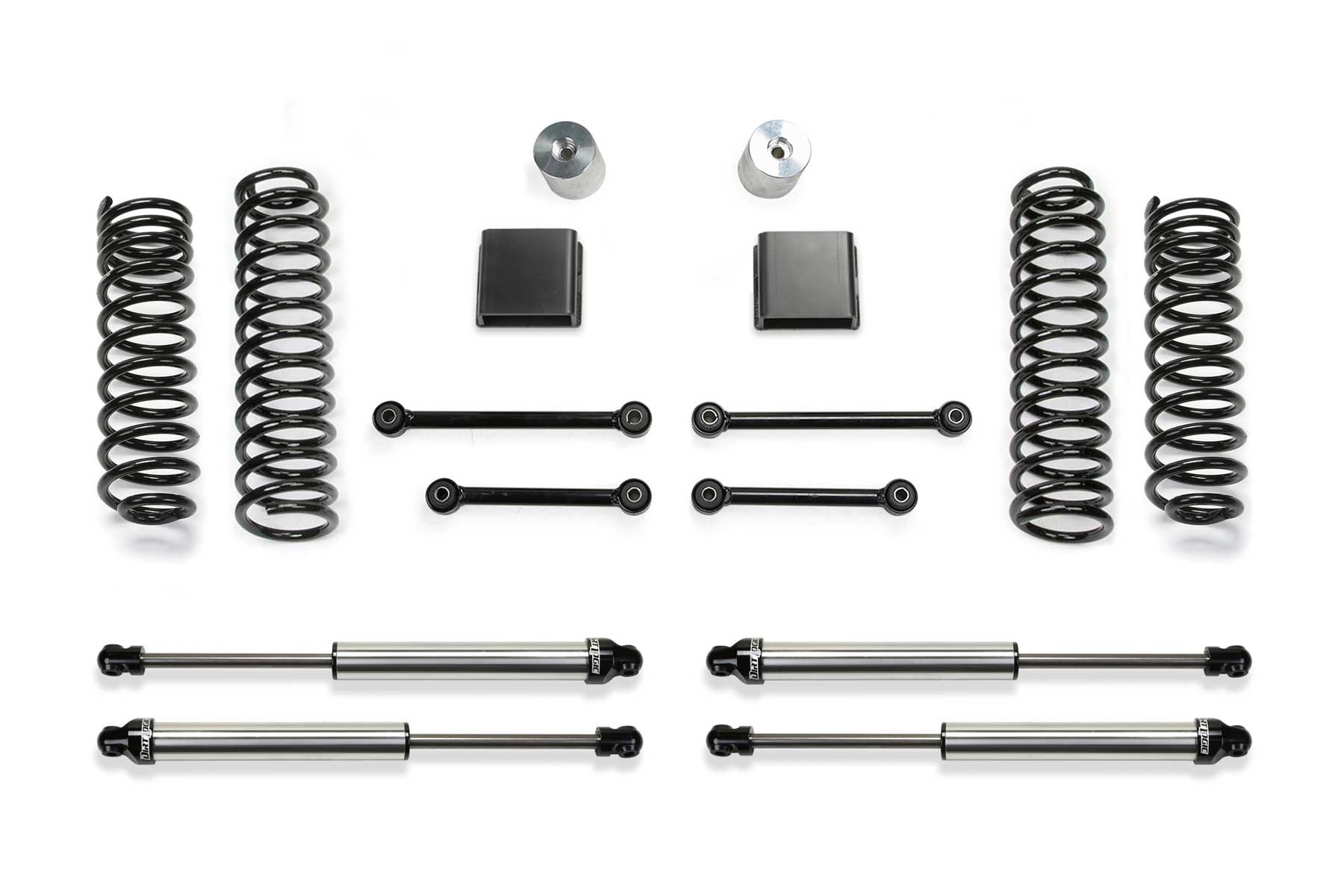 Fabtech | 20-21 Jeep Gladiator JT 6 Cyl | 4WD 3in Sport II System w/DL 2.25 N/R Shocks