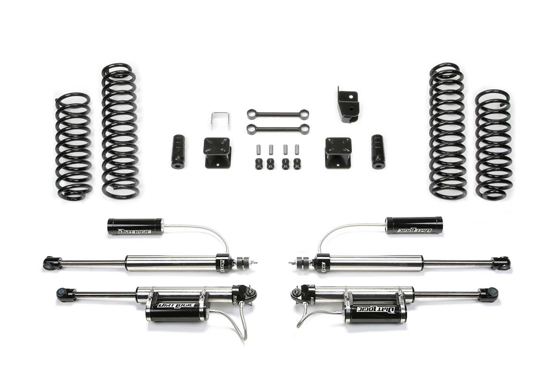 Fabtech | 07-18 Jeep JK 4WD 4-Door 3in | Sport System w/DL 2.25 Resi Shocks