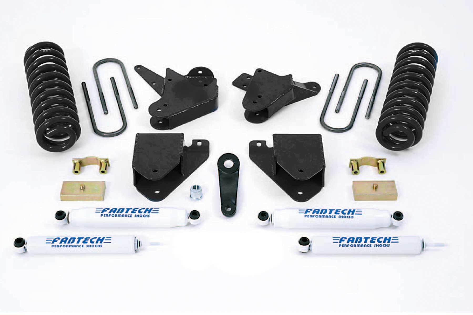 Fabtech | 01-04 Ford F250/350 2WD 6in Basic | System w/Perf. Shocks