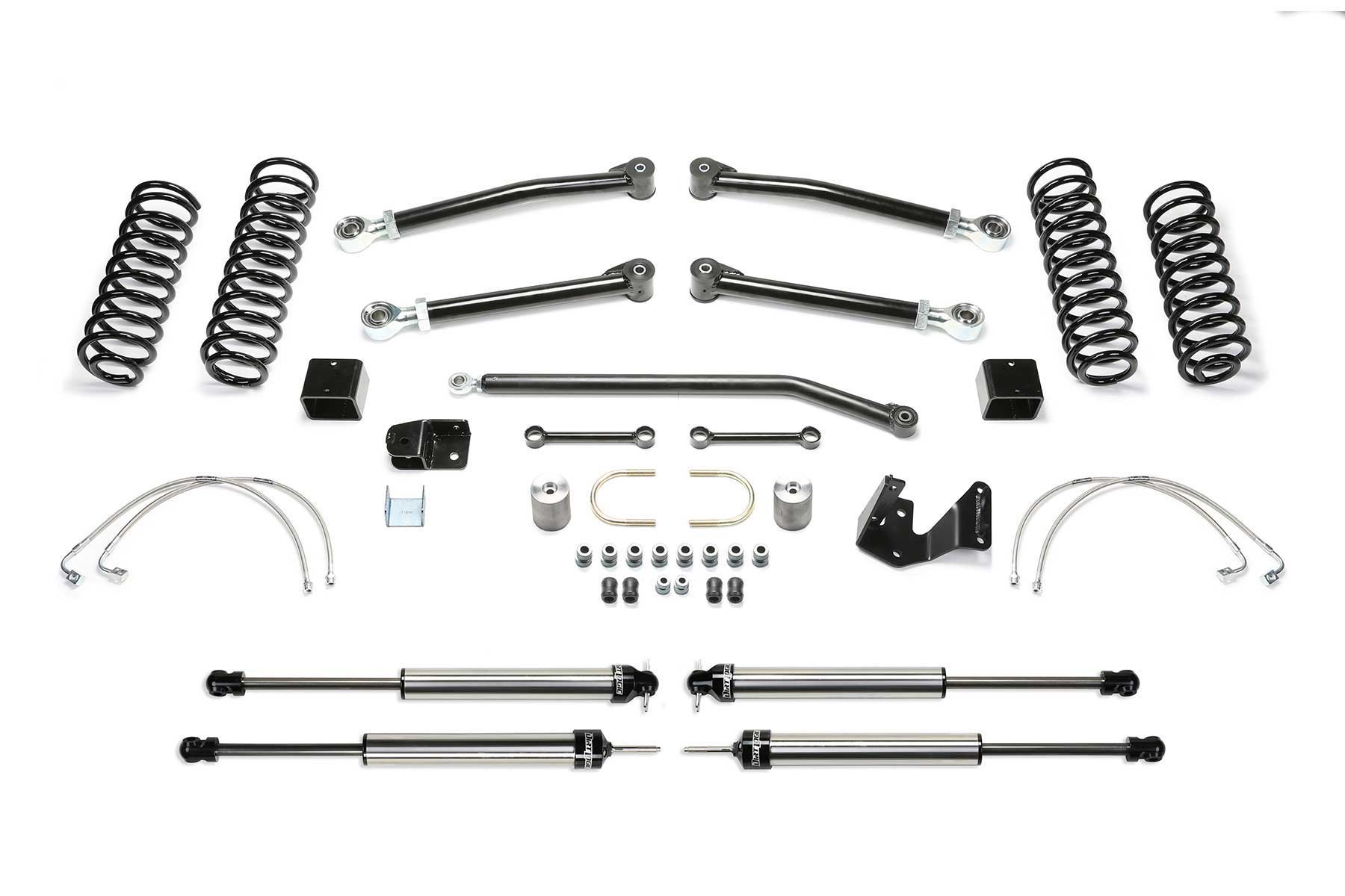 Fabtech | 07-18 Jeep JK 4WD 2-Door 3in | Trail II System w/DL Shocks