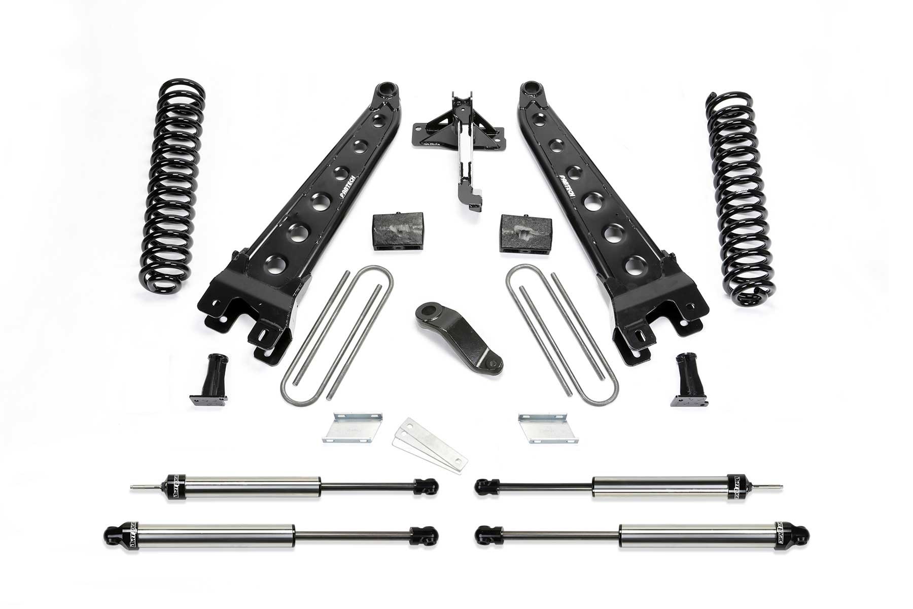 Fabtech | 19-20 Ford F450/550 4WD 6in Radius | Arm System w/DL Shocks