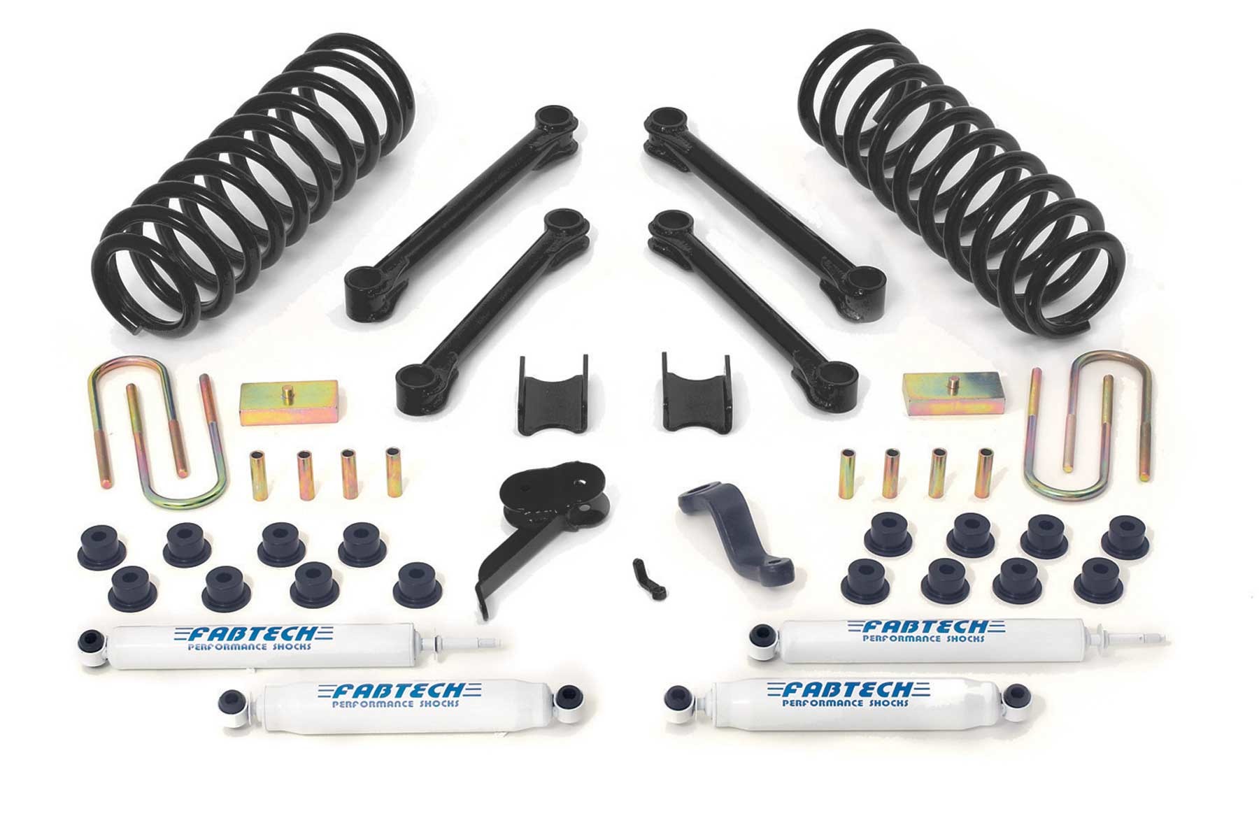 Fabtech | 03-08 Dodge 2500/3500 4WD Diesel 4.5in | Perf. System w/Perf. Shocks