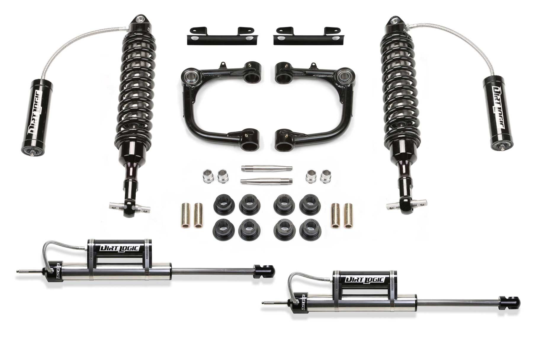 Fabtech | 05-14 Toyota Tacoma 2WD/4WD 6 Lug | 3in UCA System w/DL 2.5 Resi Coilovers & Rear DL Shocks