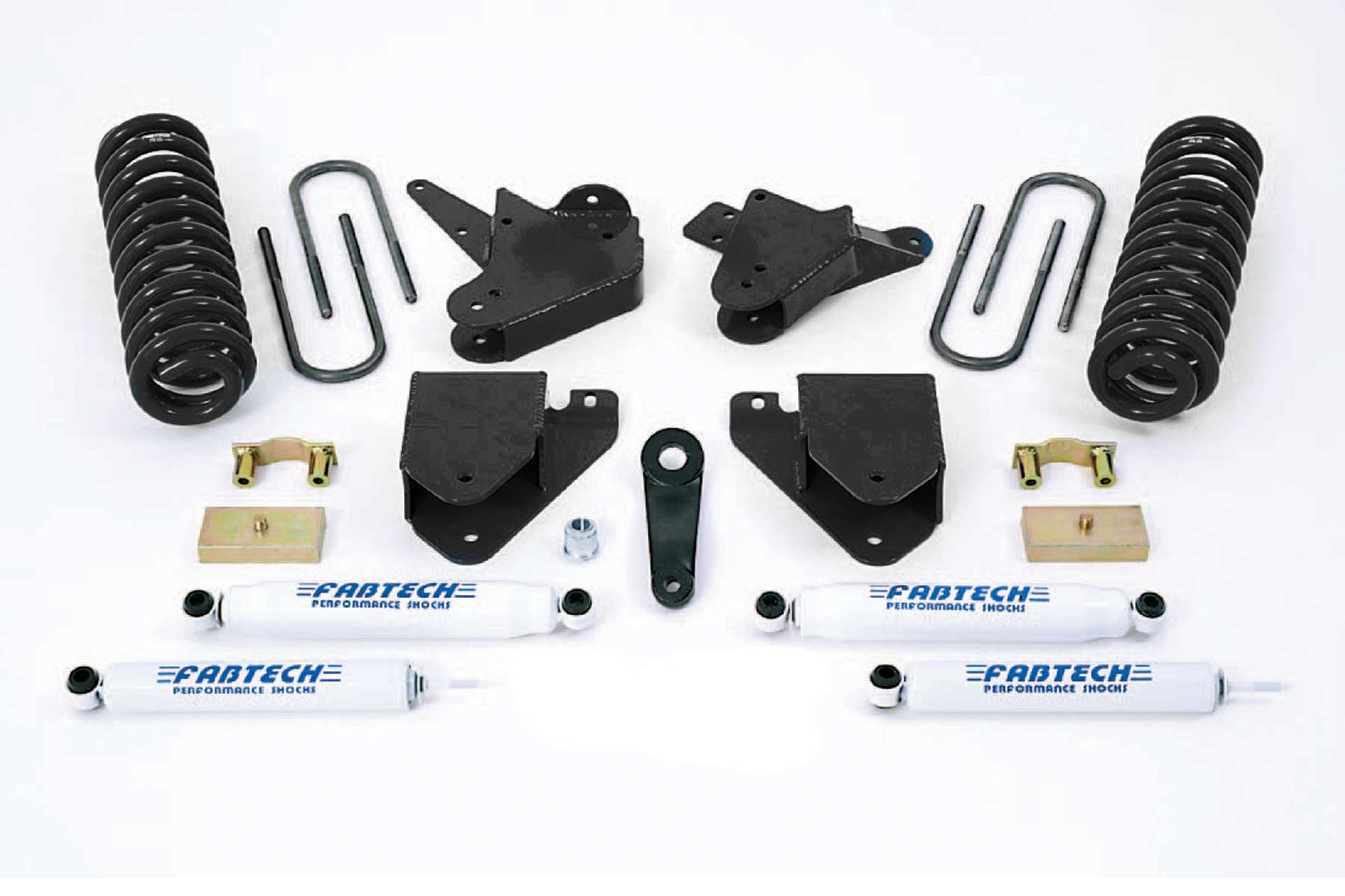 Fabtech | 99-00 Ford F250/350 2WD 7.3L Diesel | 6in Basic System w/Perf. Shocks