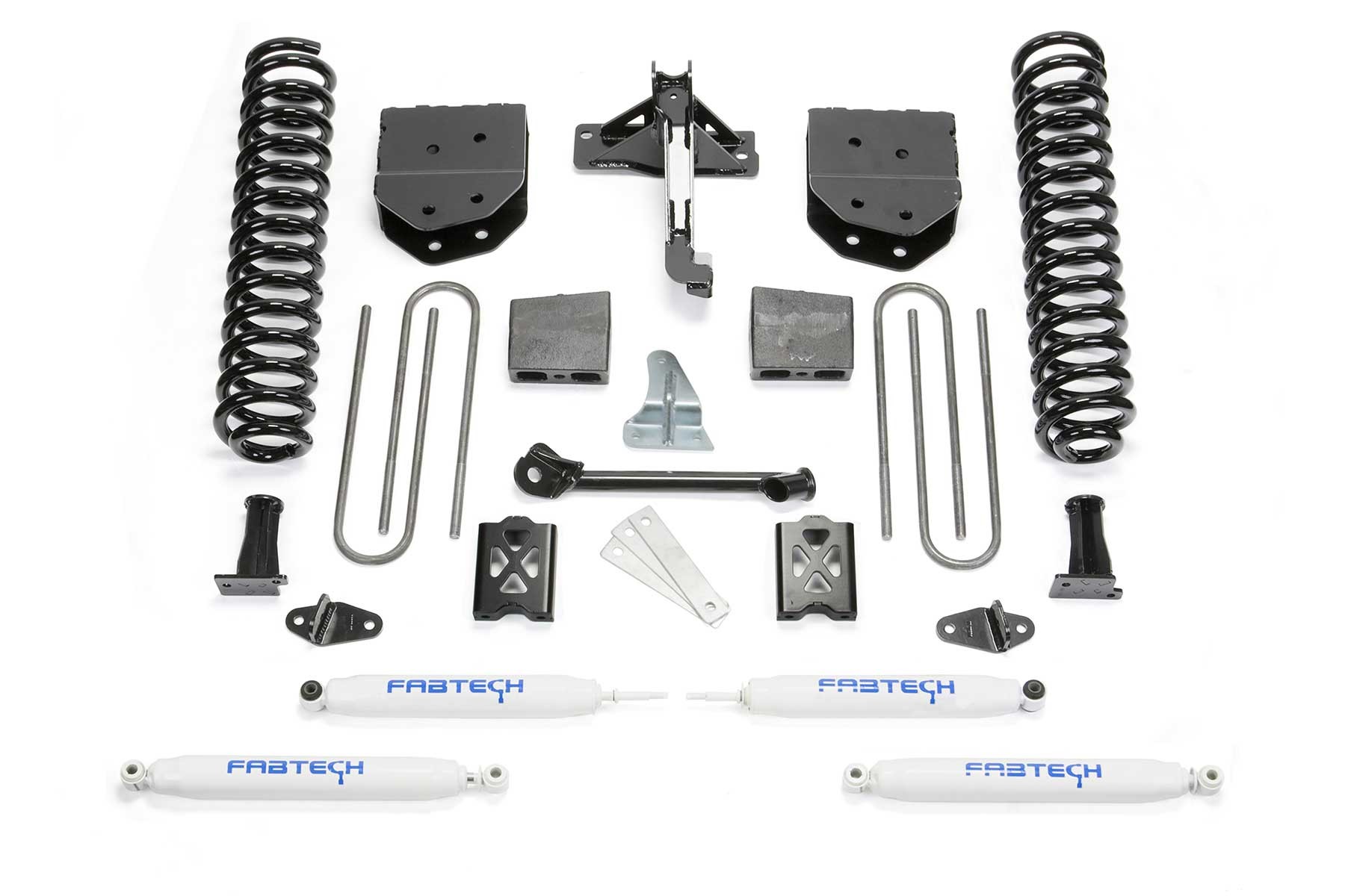 Fabtech | 05-07 Ford F250 4WD w/o Overload | 6in Basic System w/Perf. Shocks