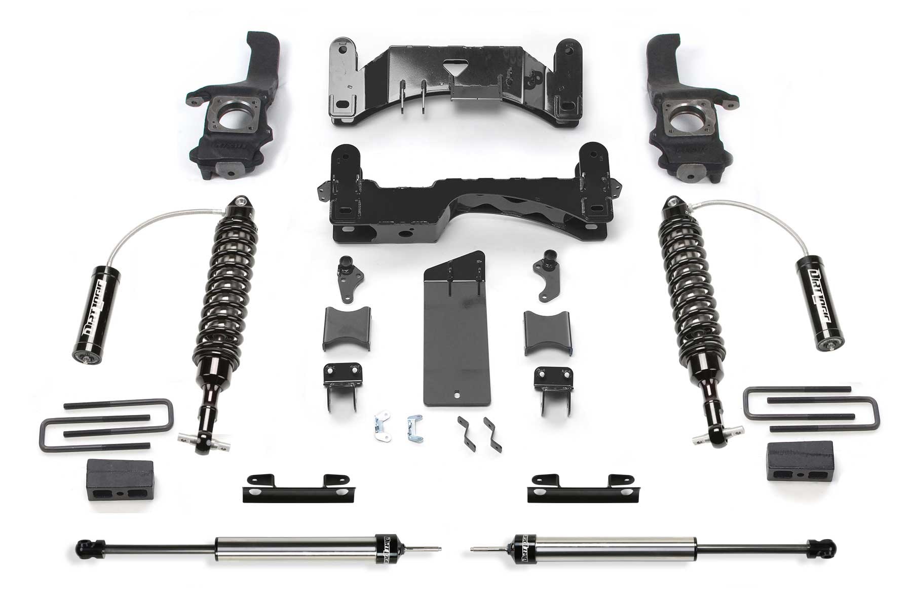 Fabtech | 16-19 Toyota Tundra TRD PRO 4WD | 4in Perf. System w/DL 2.5 Resi Coilovers & Rear DL Shocks