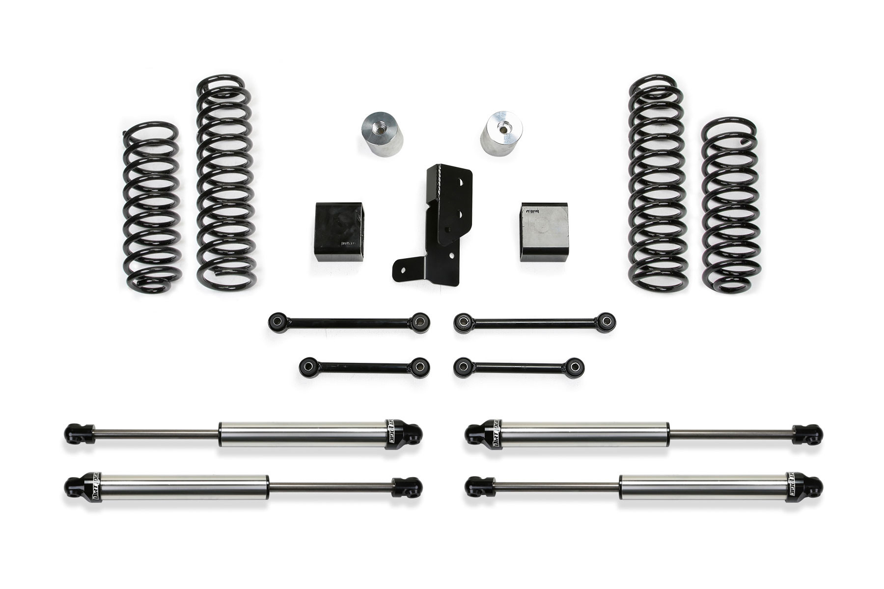 Fabtech | 18-21 Jeep JL 4WD 4-Door 3in | Sport System w/DL Shocks