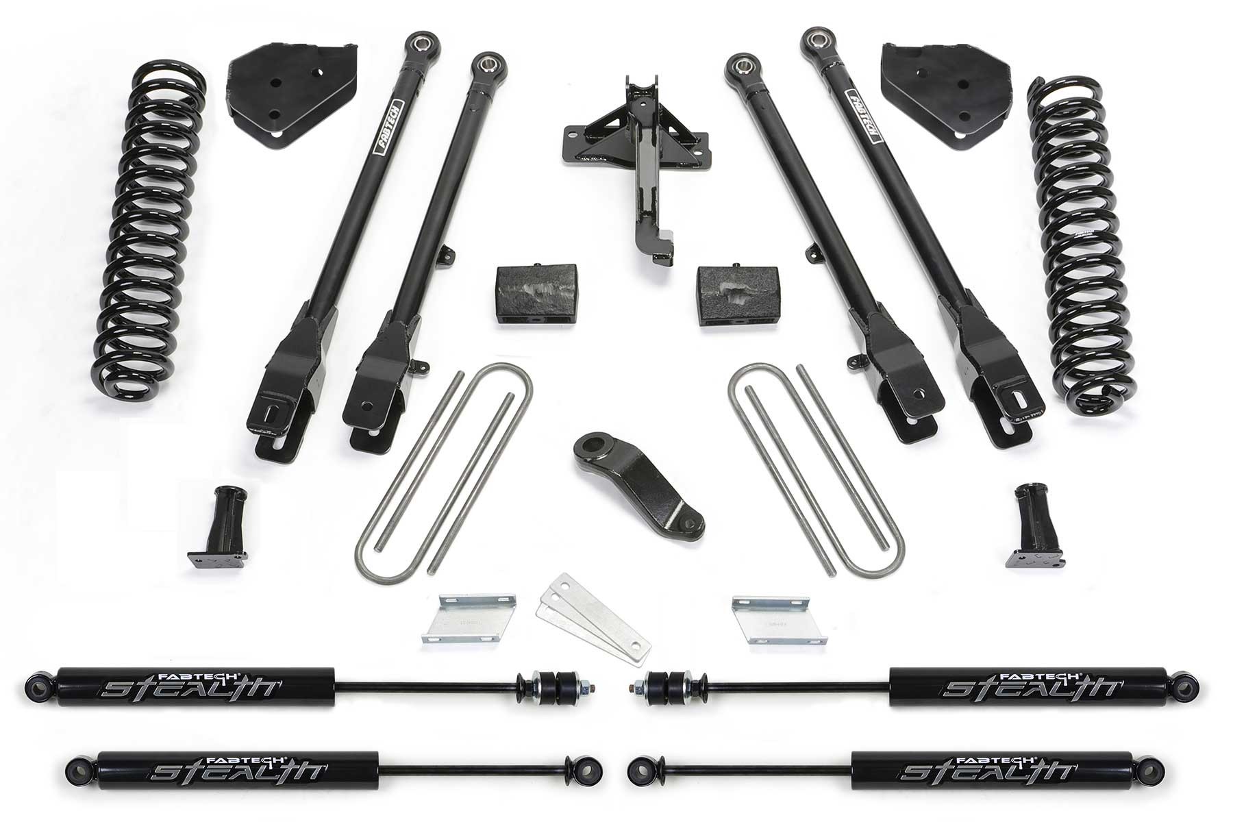 Fabtech | 19-20 Ford F450/550 4WD 6in 4 | Link System w/Stealth Shocks