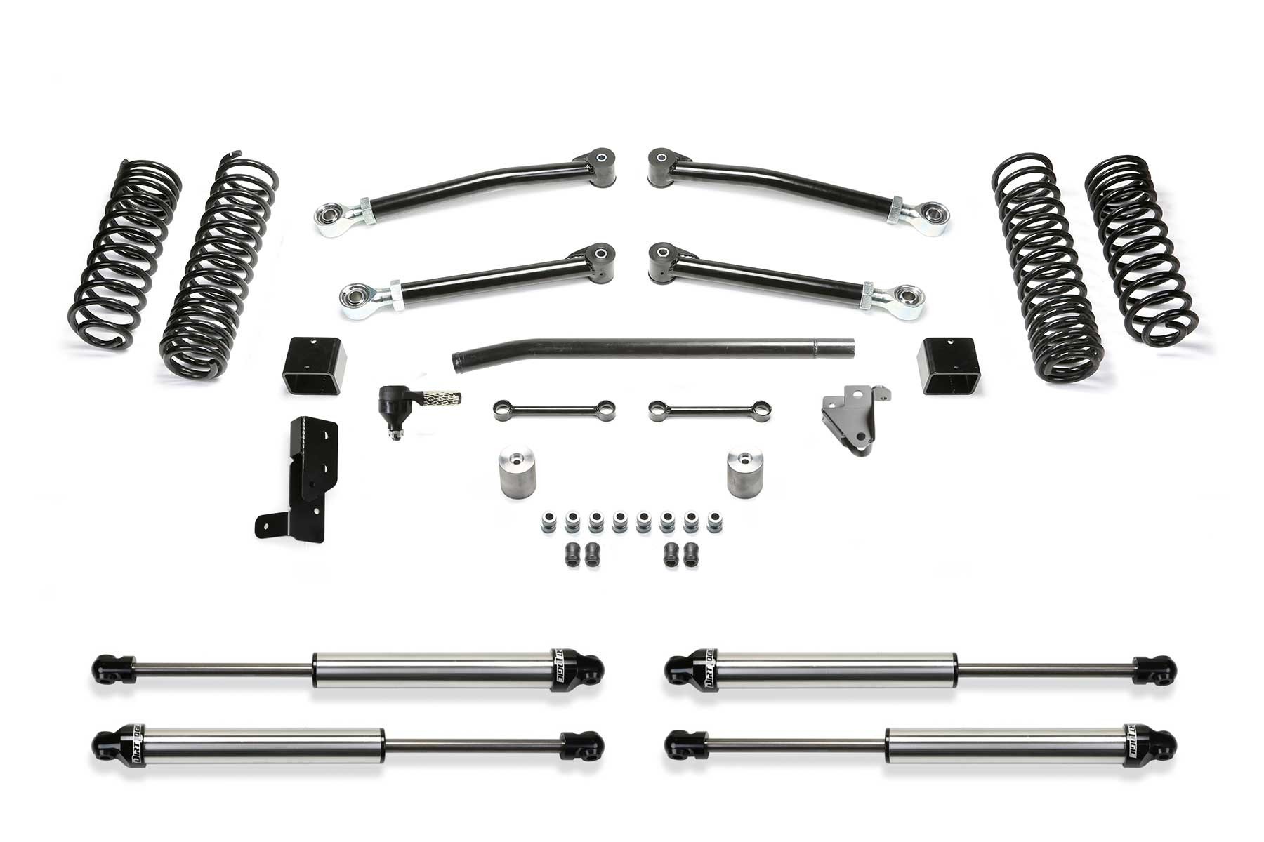 Fabtech | 18-21 Jeep JL 4WD 4-Door 3in | Trail System w/DL Shocks