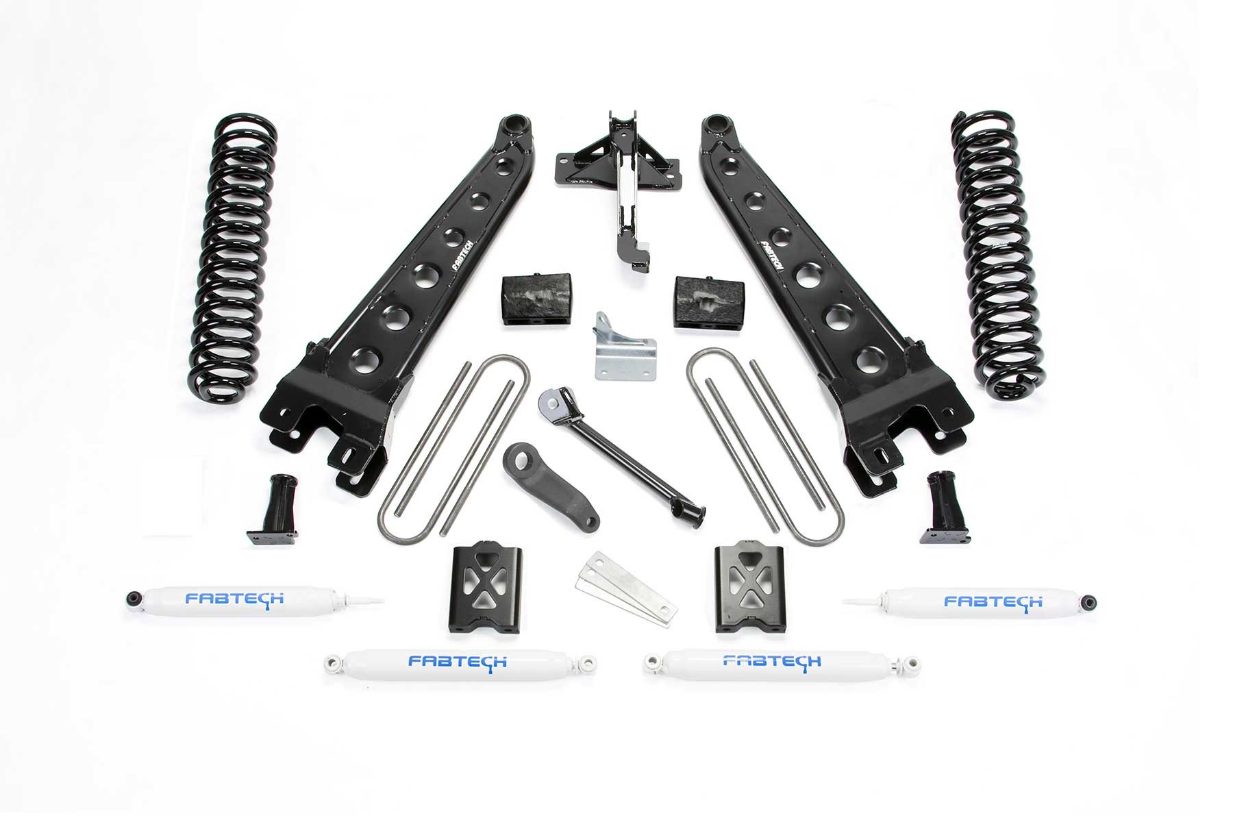 Fabtech | 05-07 Ford F250 4WD w/o Overload | 6in Radius Arm System w/Perf. Shocks
