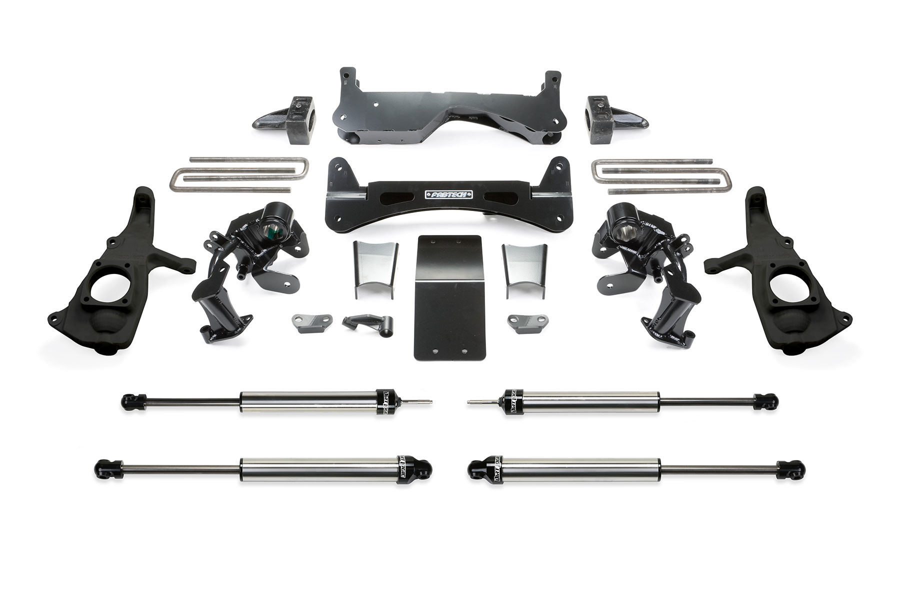 Fabtech | 11-19 Silverado 3500HD/Sierra 3500HD 2WD/4WD 6in | RTS System w/DL Shocks