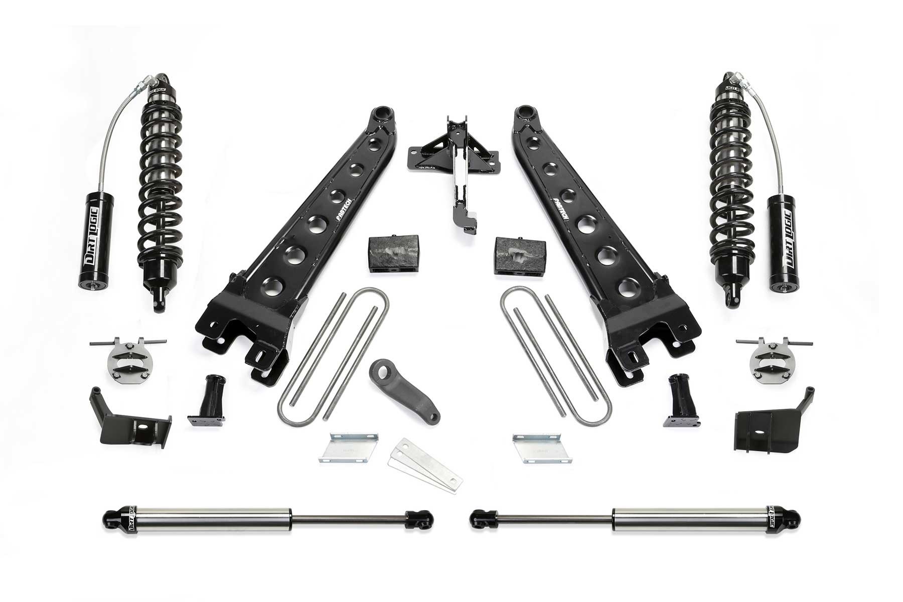 Fabtech | 17-21 Ford F250/350 4WD Diesel 6in | Radius Arm System w/DL 2.5 Coilover & Rear DL 2.25 Shocks