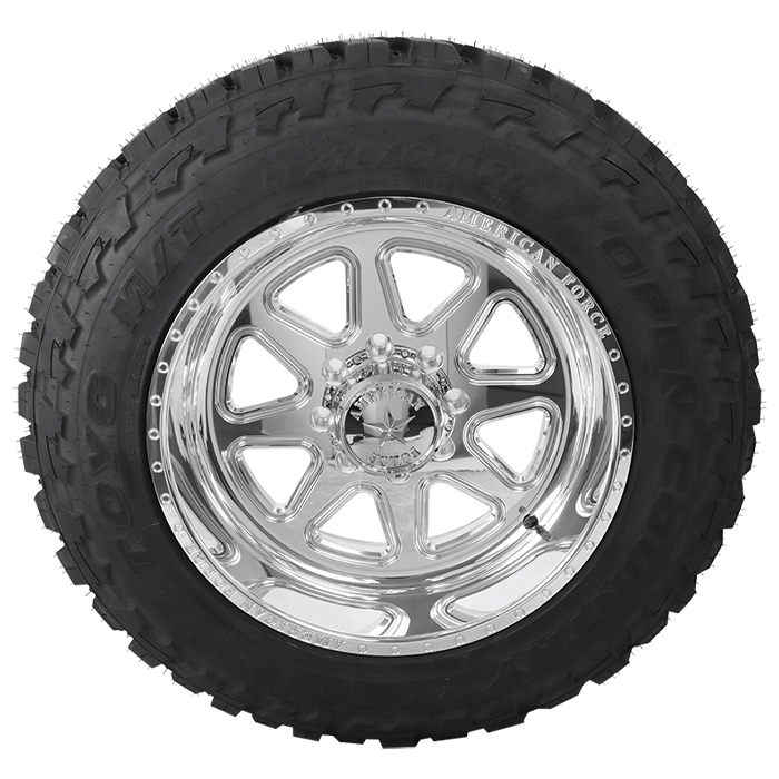 American Force F22 Range Polished Toyo Open Country M/T
