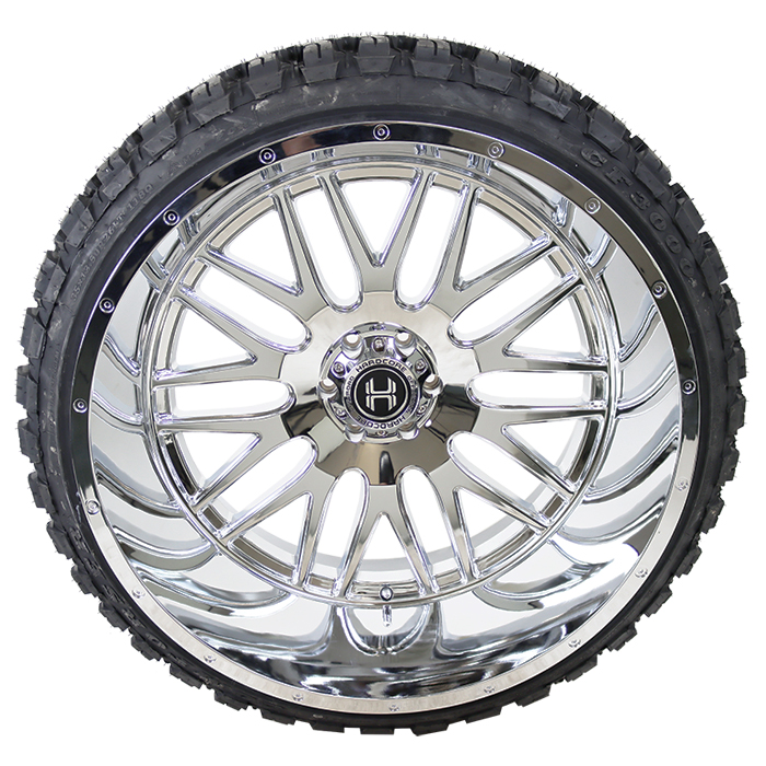 Hardcore Offroad HC19 Vidar Chrome Comforser CF3000 M/T