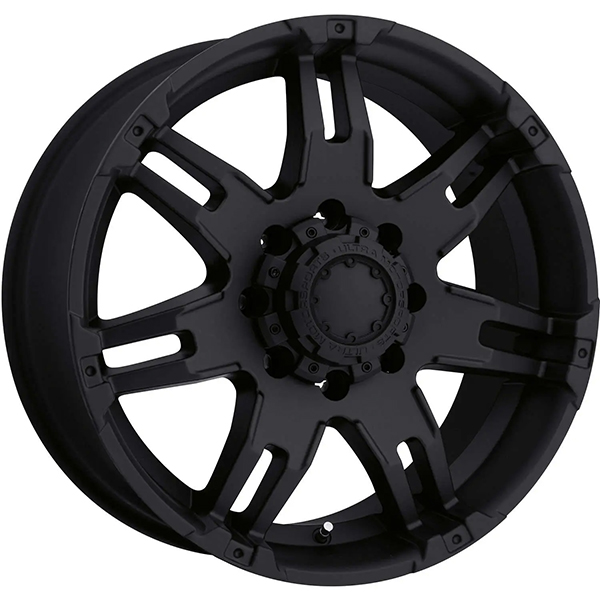 18x9/6x5.5mm, +12 mm offset Ultra Wheel 202B Baron Matte Black Wheel 